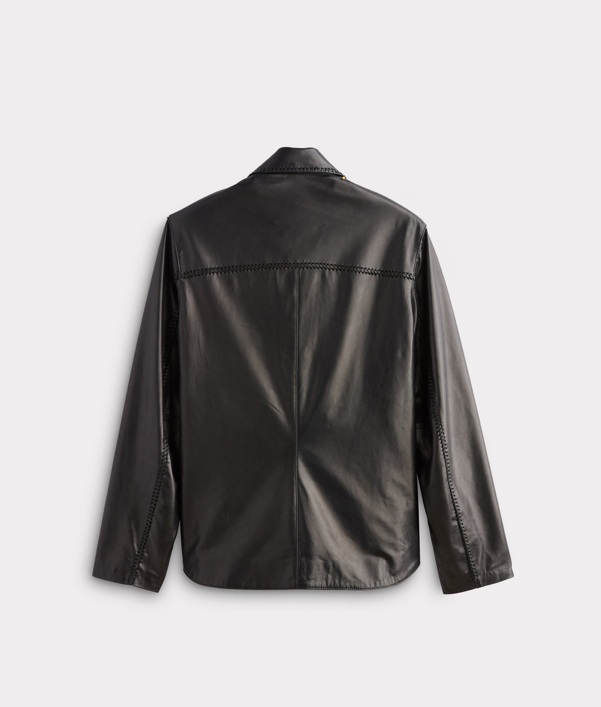 Clint Leather Shacket :: Black 2