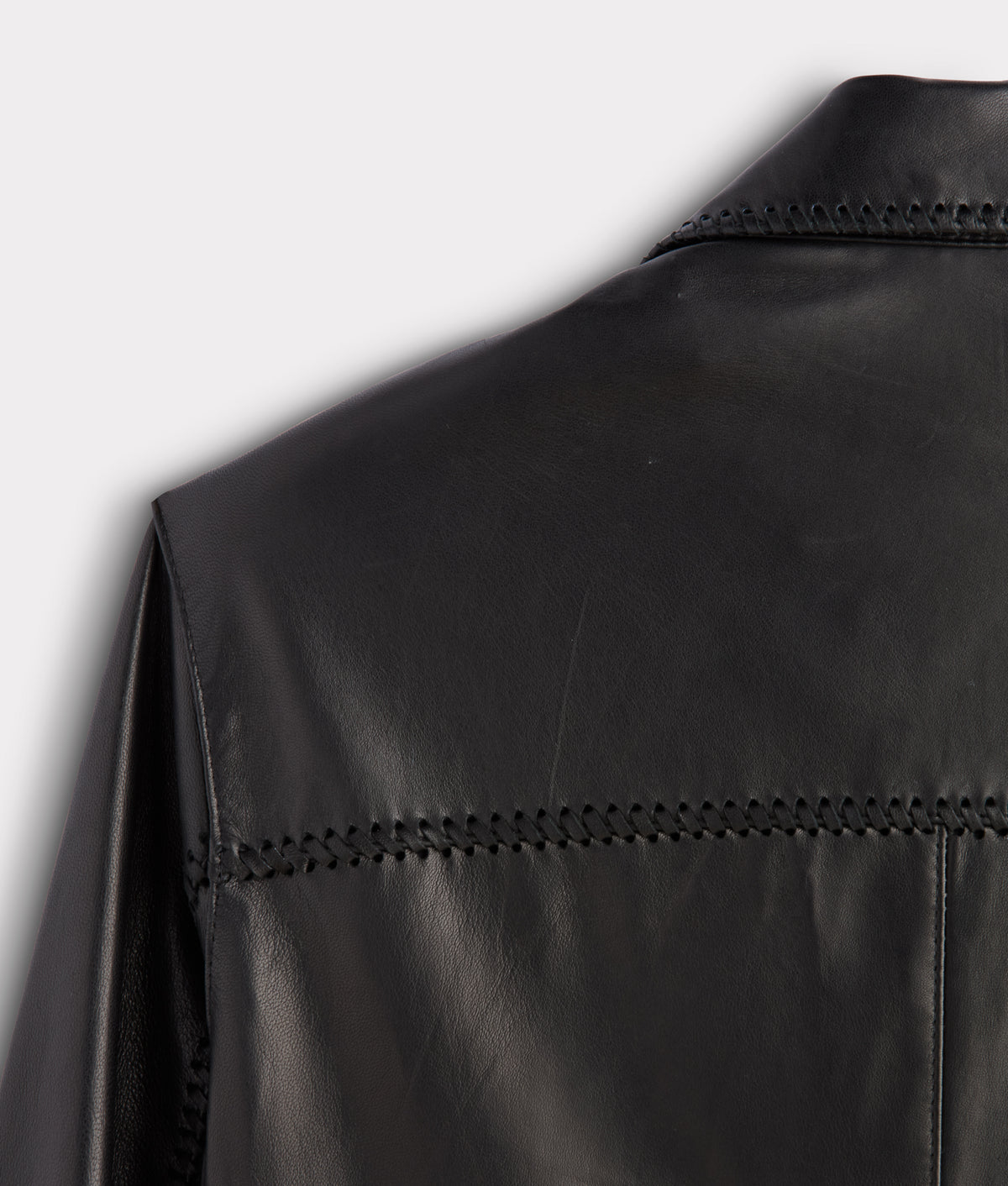 Clint Leather Shacket :: Black 6