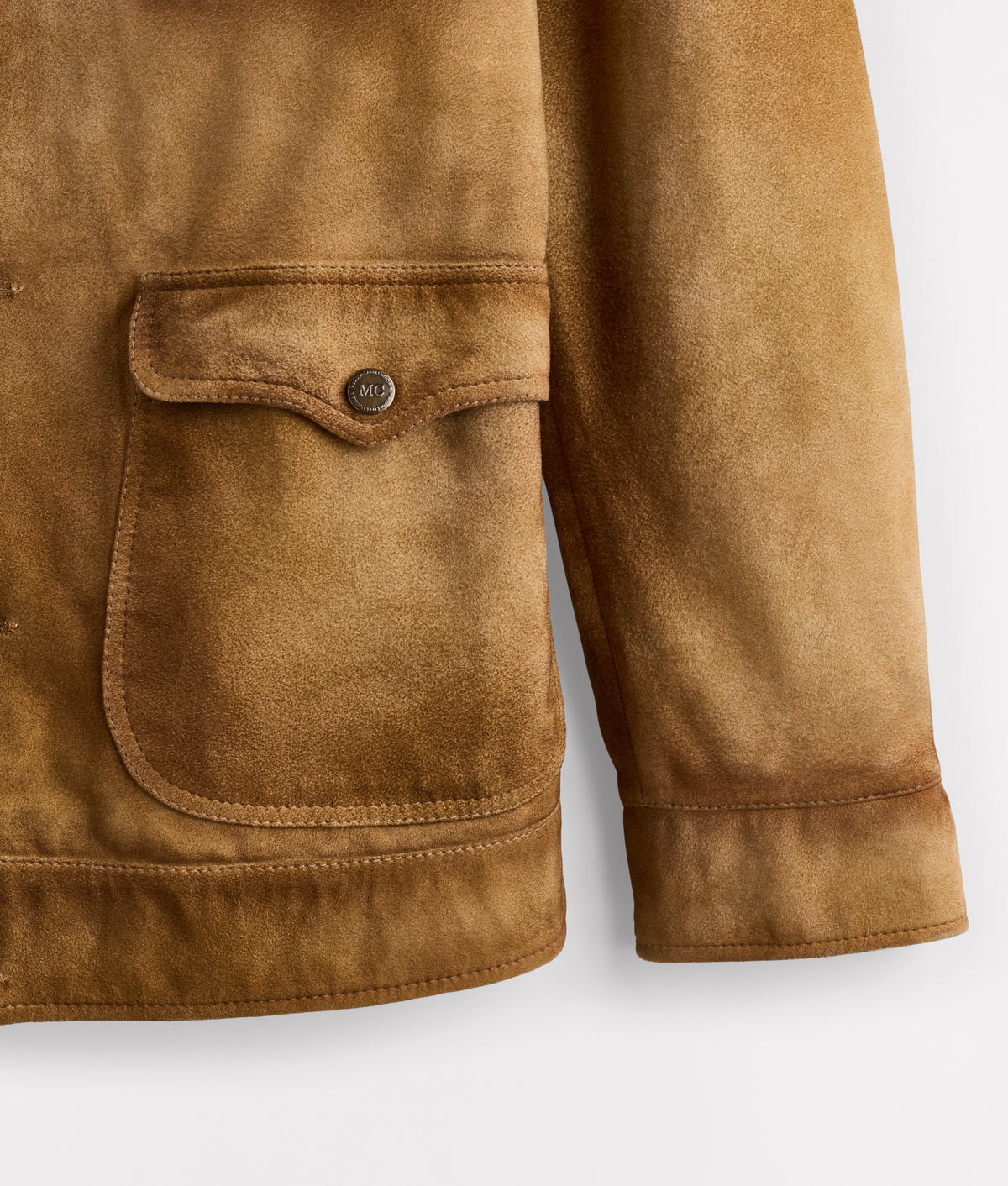 Duvall Vintage Leather Shacket :: Brown 4