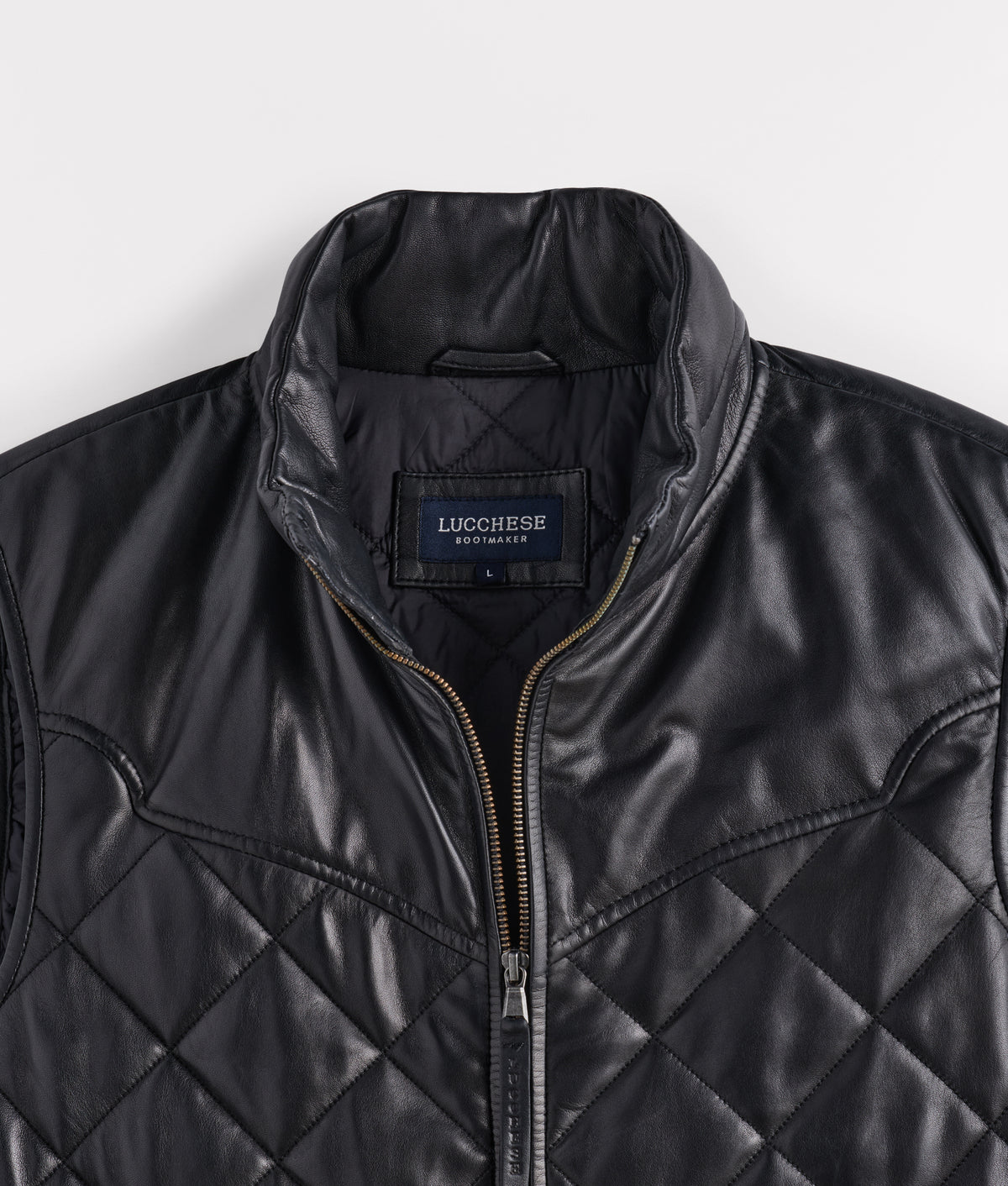 Mccoy Lamb Leather Puff Vest :: Black 6