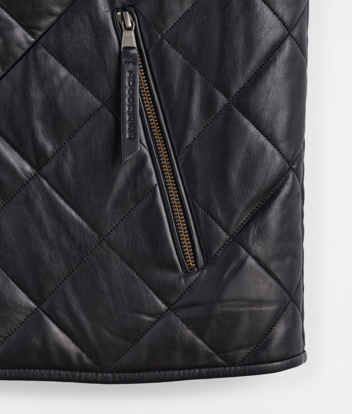 Mccoy Lamb Leather Puff Vest :: Black 11
