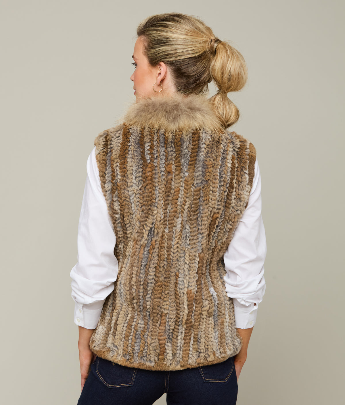Elysian Fur Vest :: Natural 5