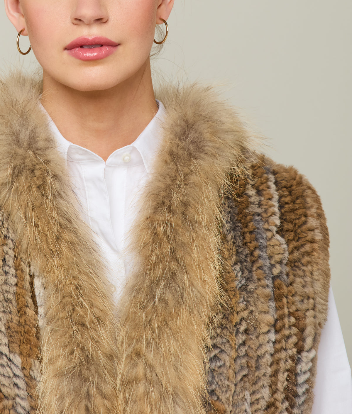 Elysian Fur Vest :: Natural 2