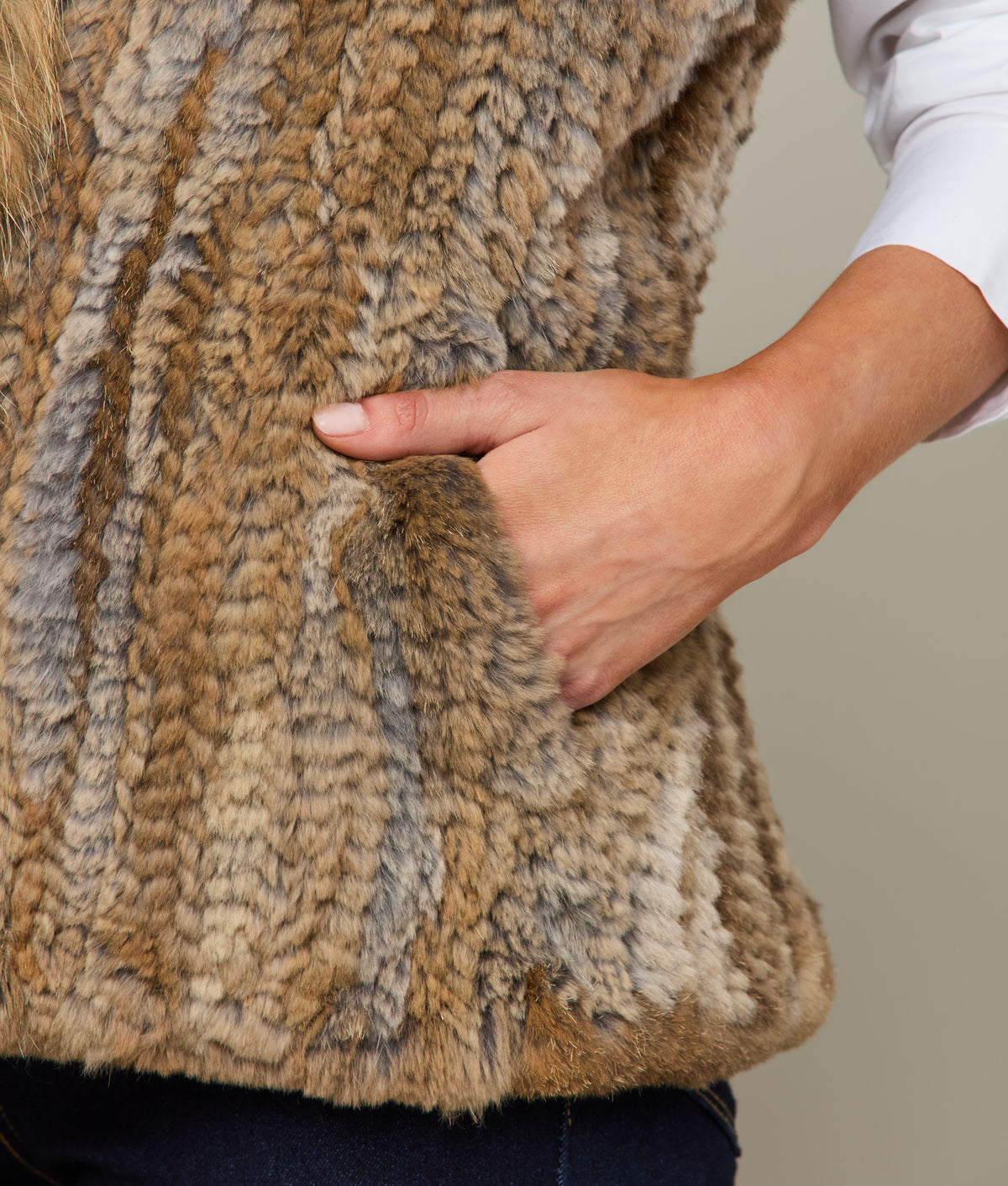 Elysian Fur Vest :: Natural 3