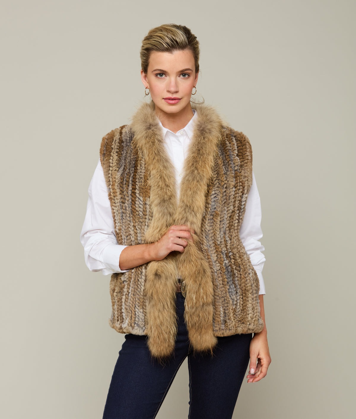 Elysian Fur Vest :: Natural 1