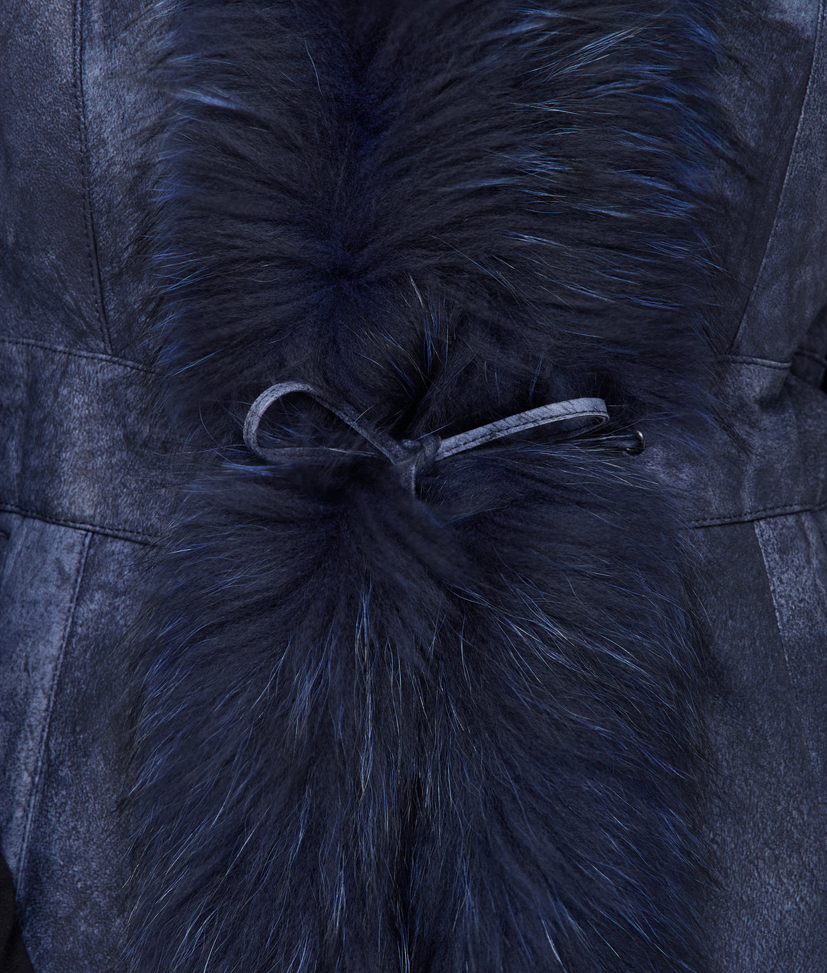 Serphina Fur Vest :: Navy 5