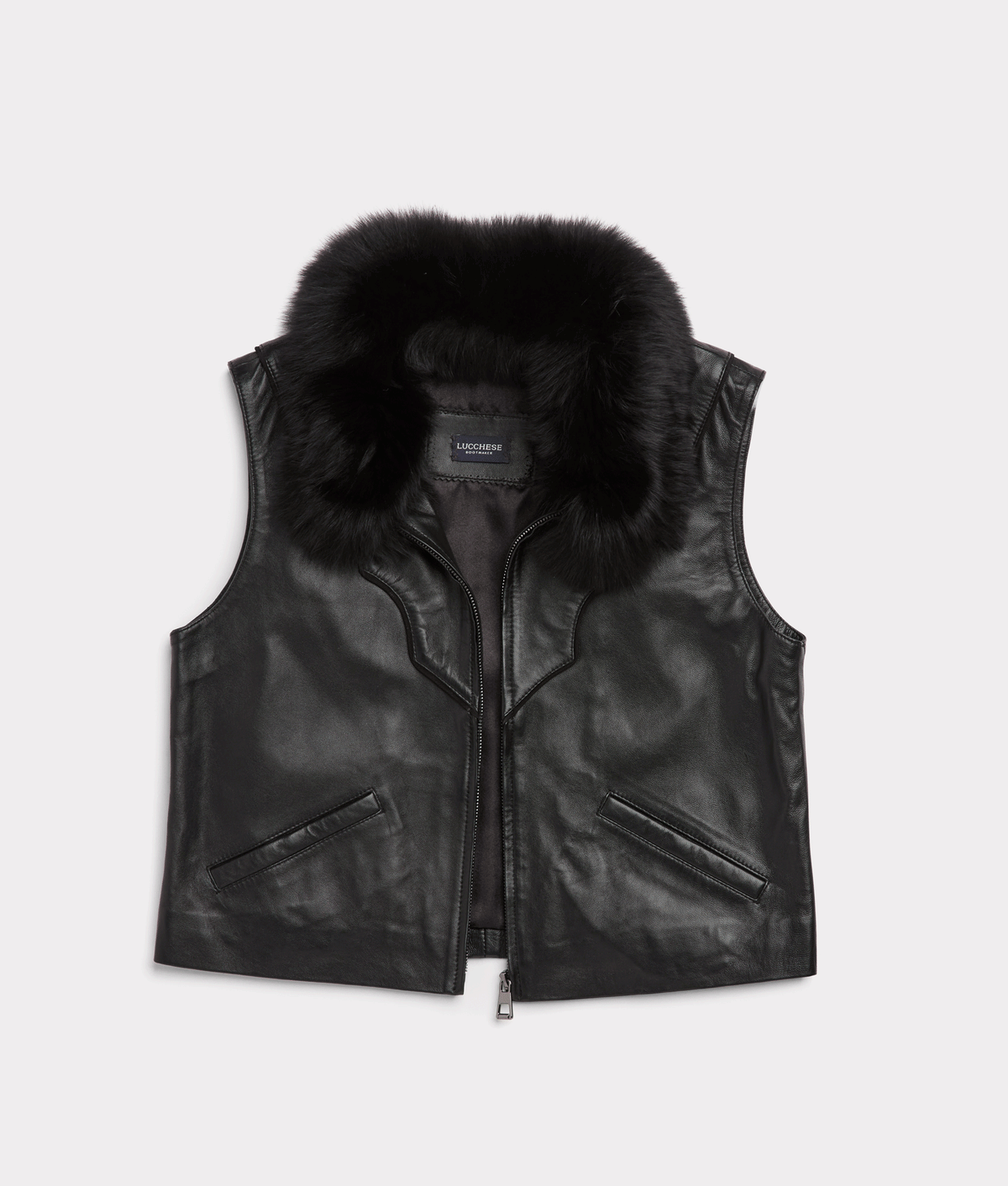 Duchess of the Range Fur Vest :: Black 1