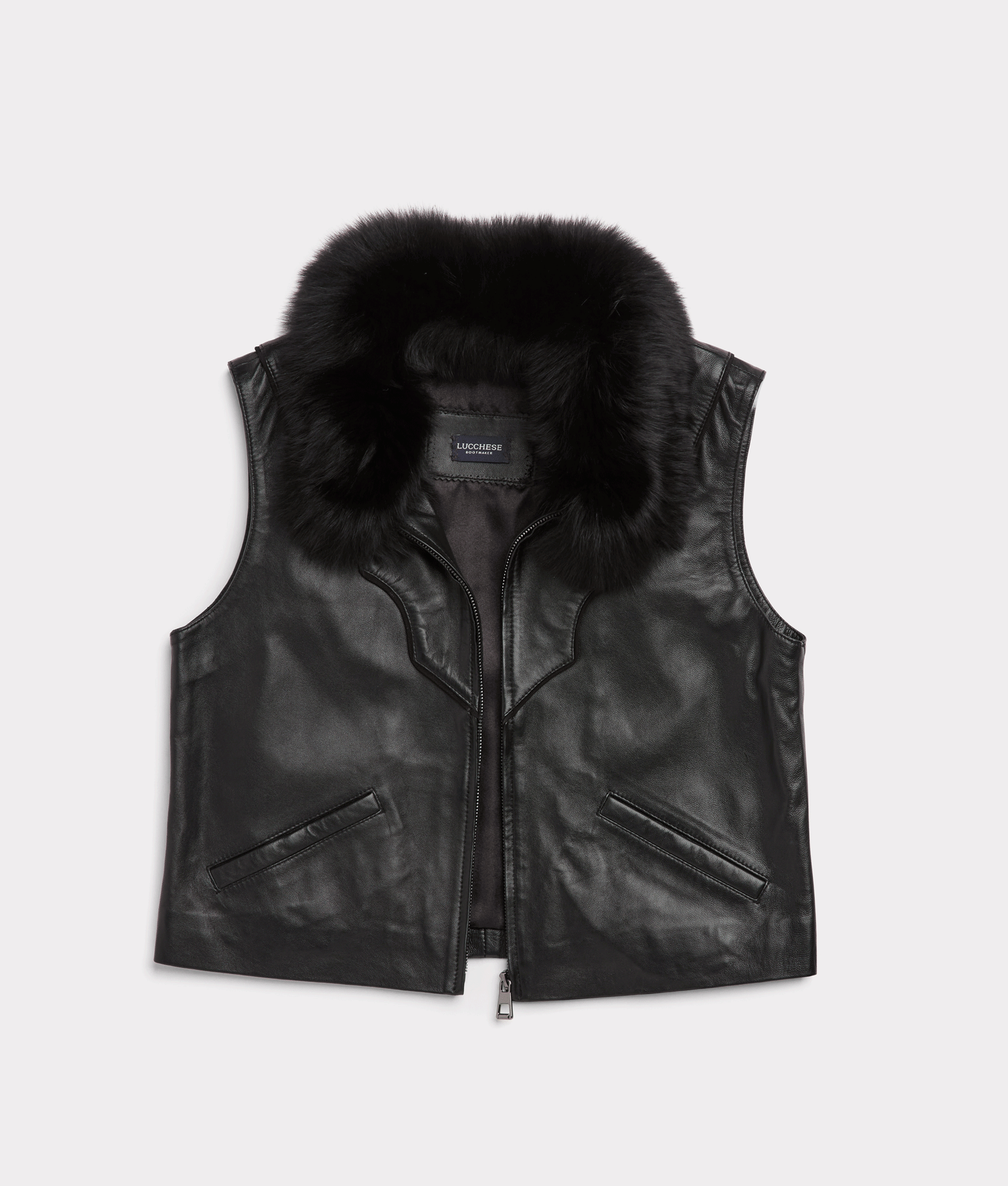 Duchess of the Range Fur Vest :: Black