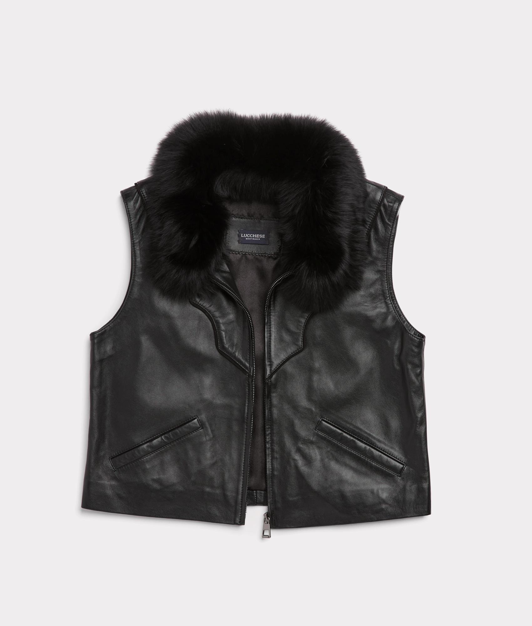 Duchess of the Range Fur Vest :: Black