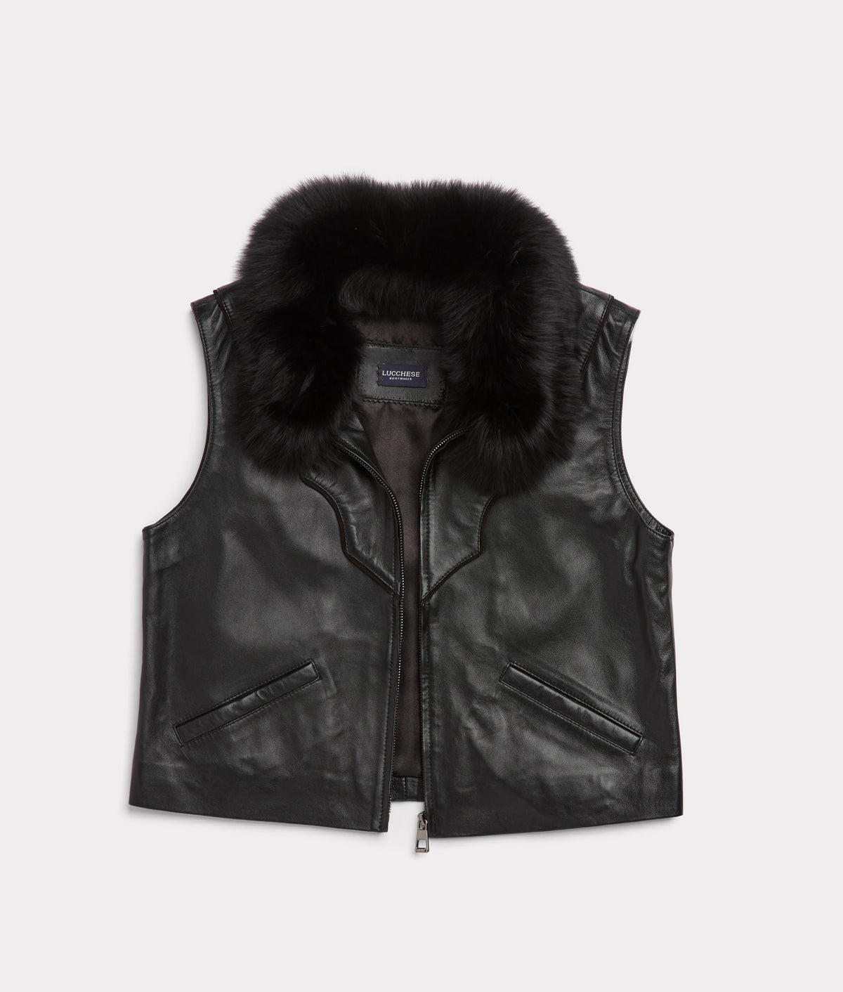 Duchess of the Range Fur Vest :: Black 2