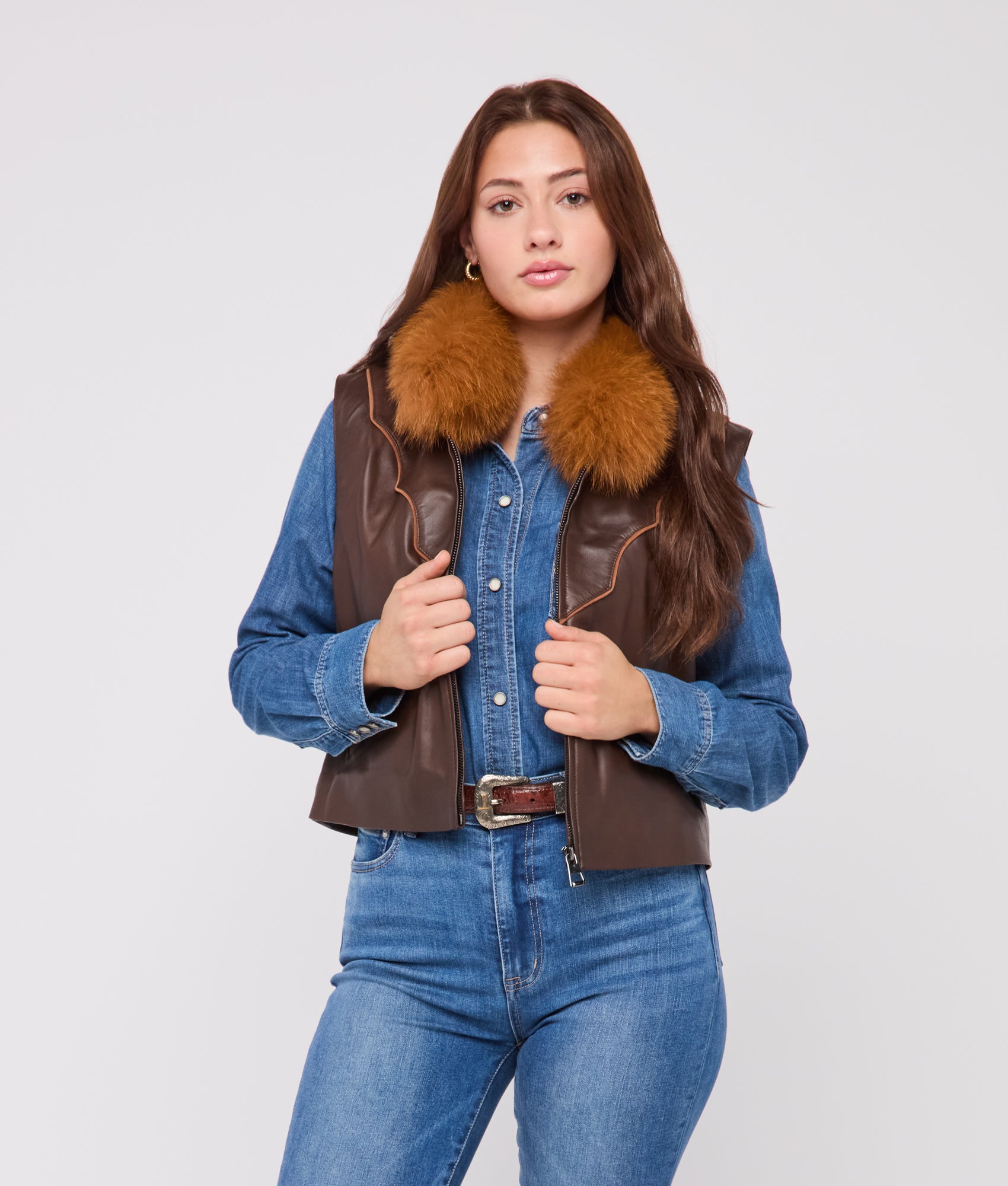 Duchess Of The Range Fur Vest - Lucchese