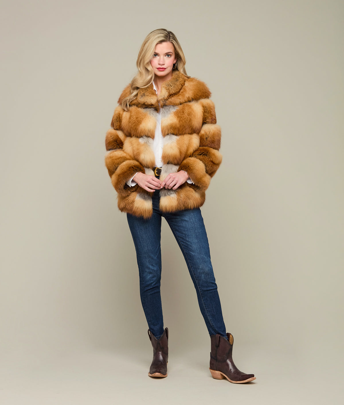 Scarlet Fur Jacket :: Caramel 7