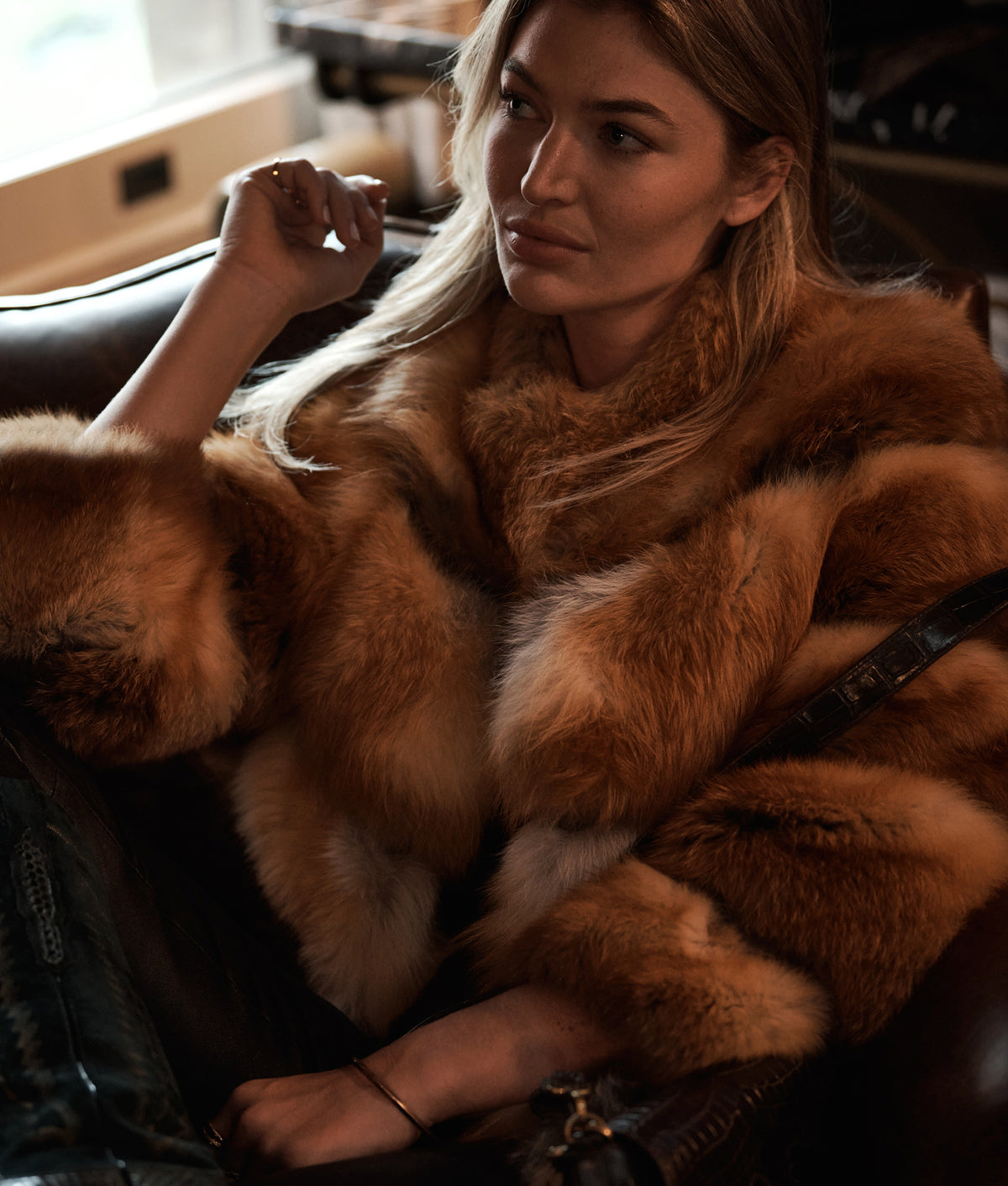 Scarlet Fur Jacket :: Caramel 3