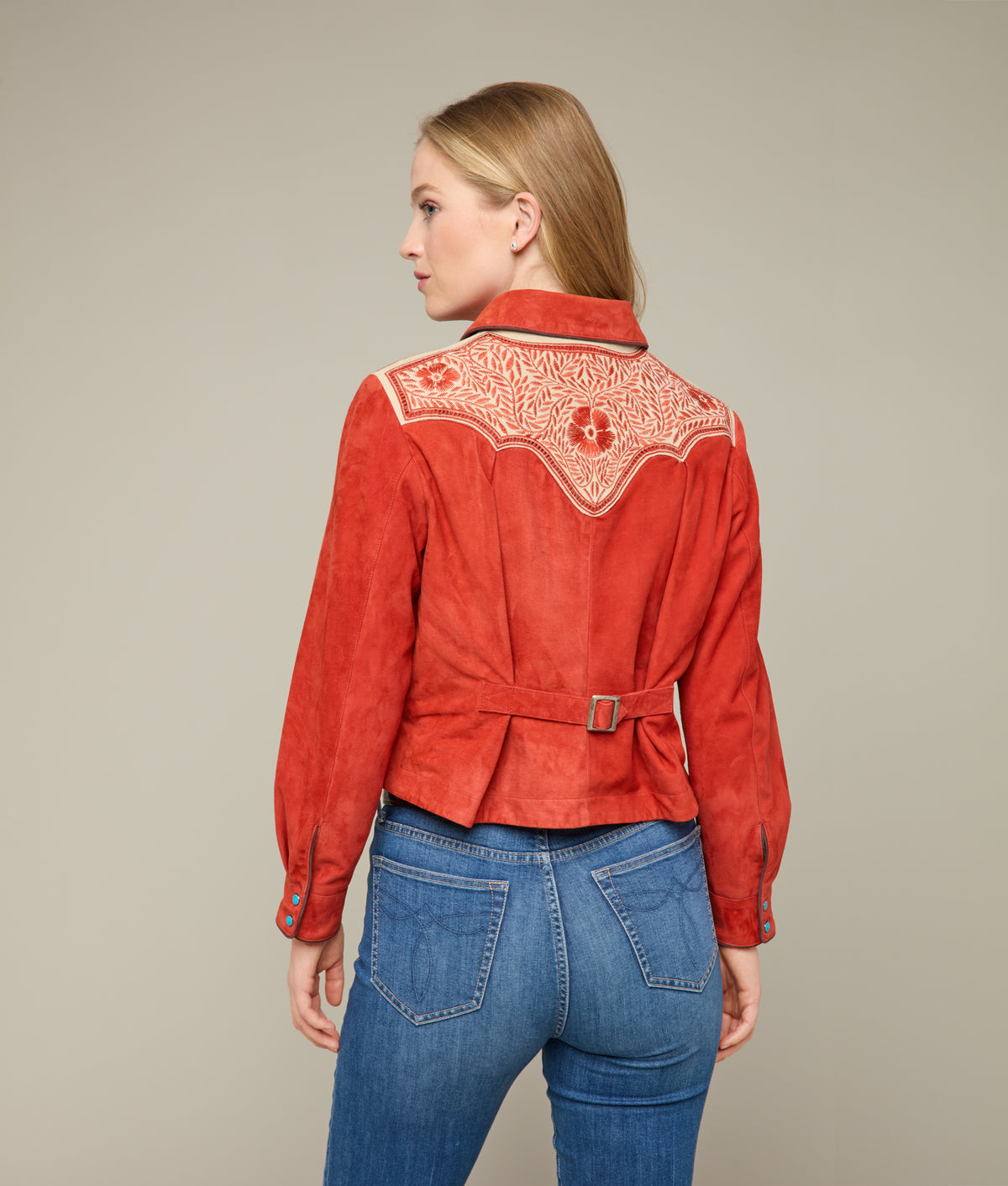 Grace Embroidered Jacket :: Red 6