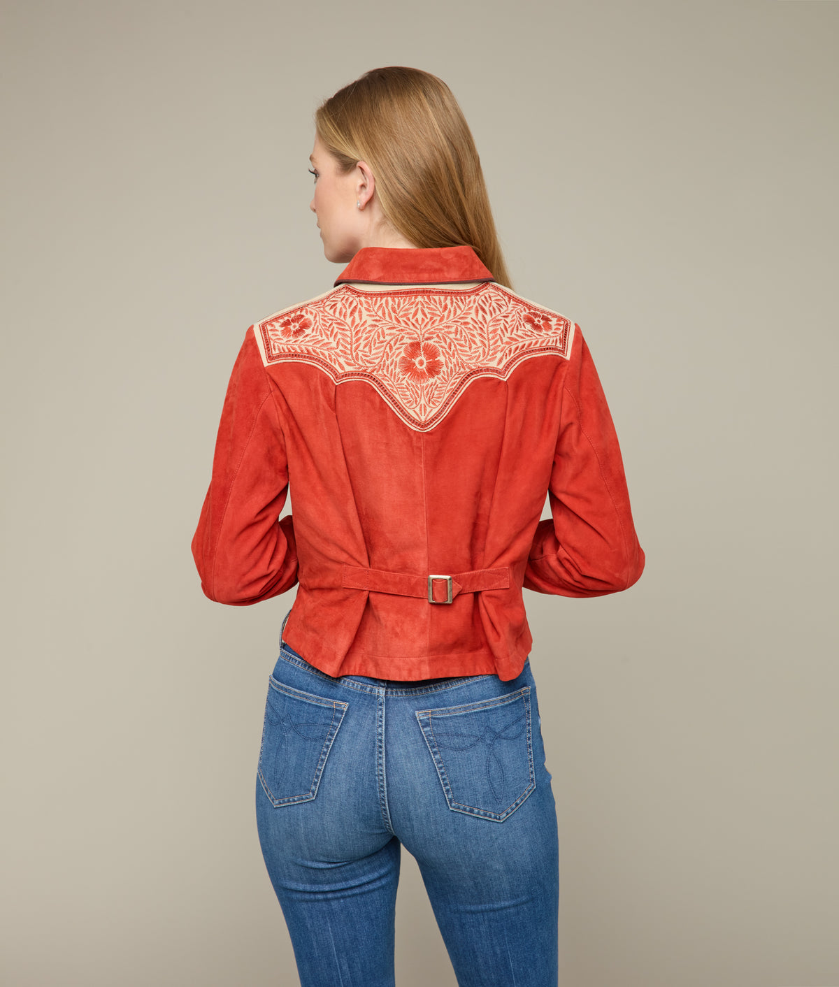 Grace Embroidered Jacket :: Red 7
