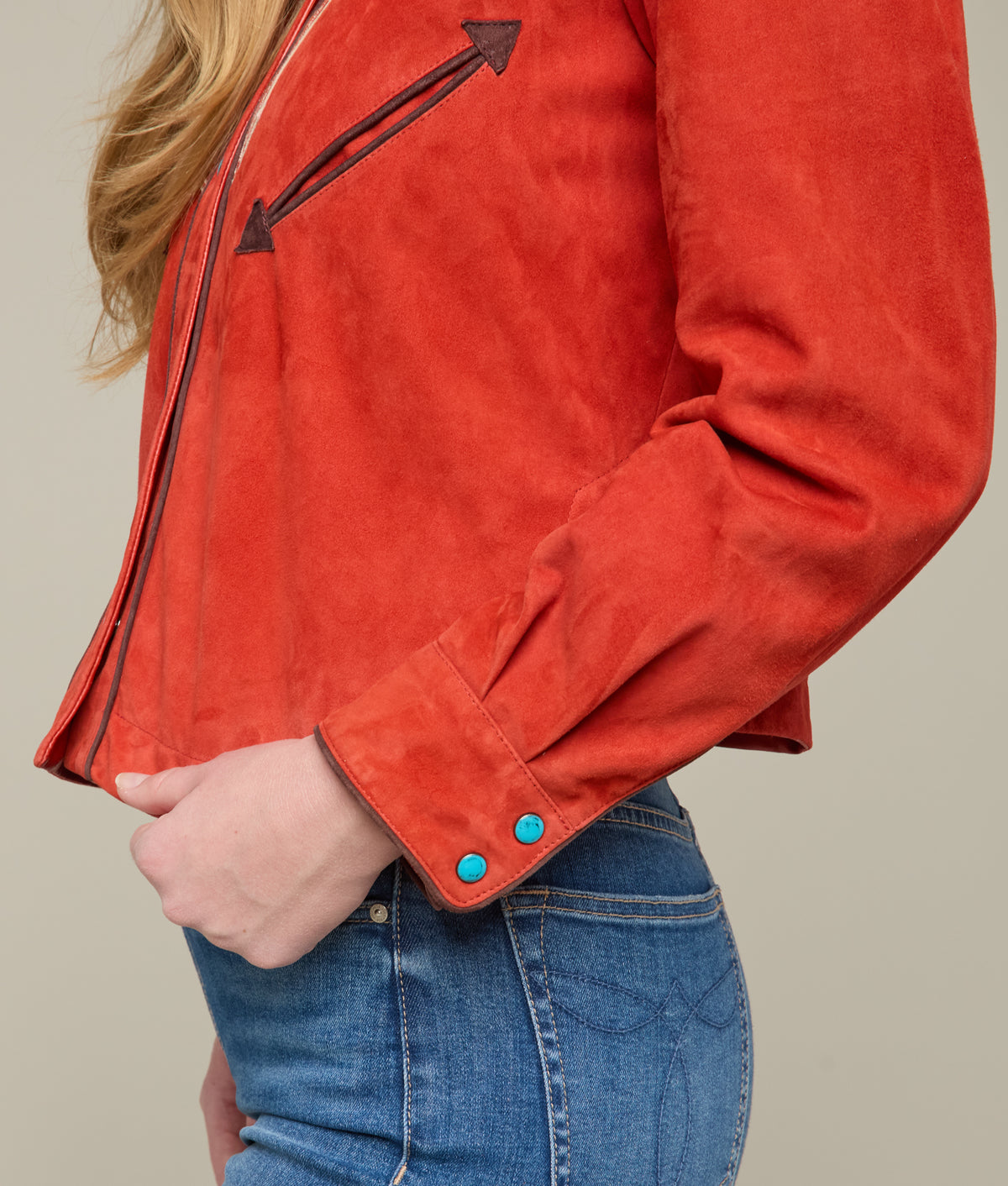 Grace Embroidered Jacket :: Red 8