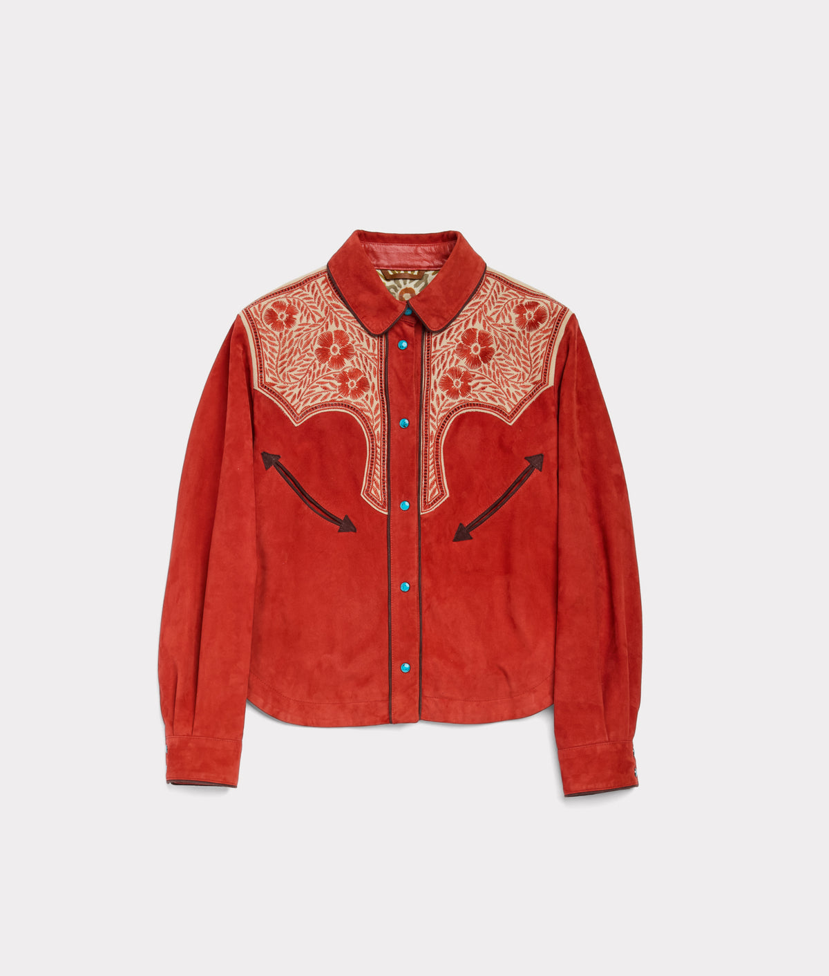 Grace Embroidered Jacket :: Red 1
