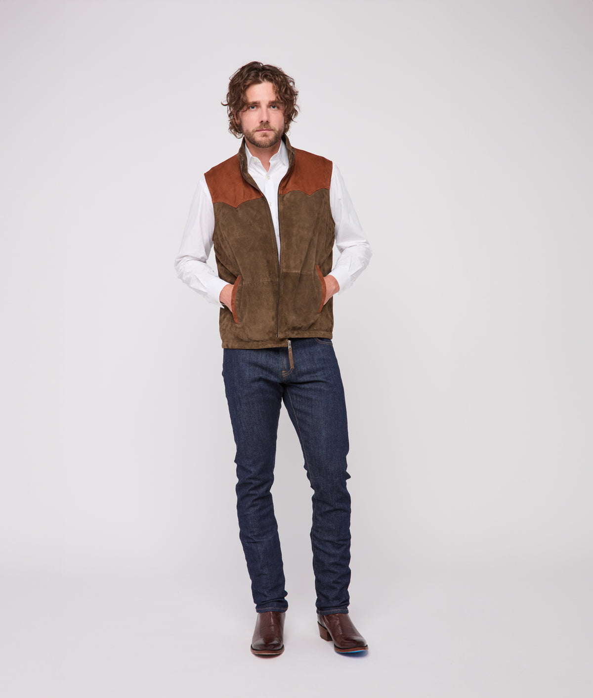 Rit Two-Tone Vest :: Olive 3