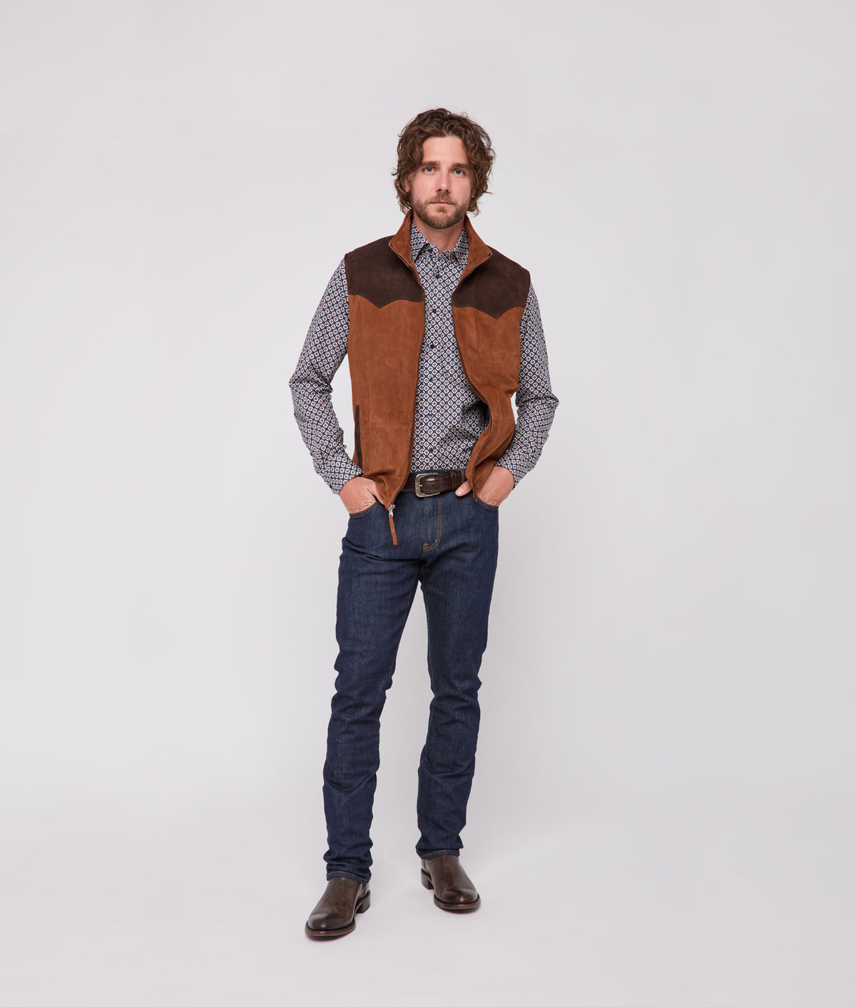Rit Two-Tone Vest :: Brown 14