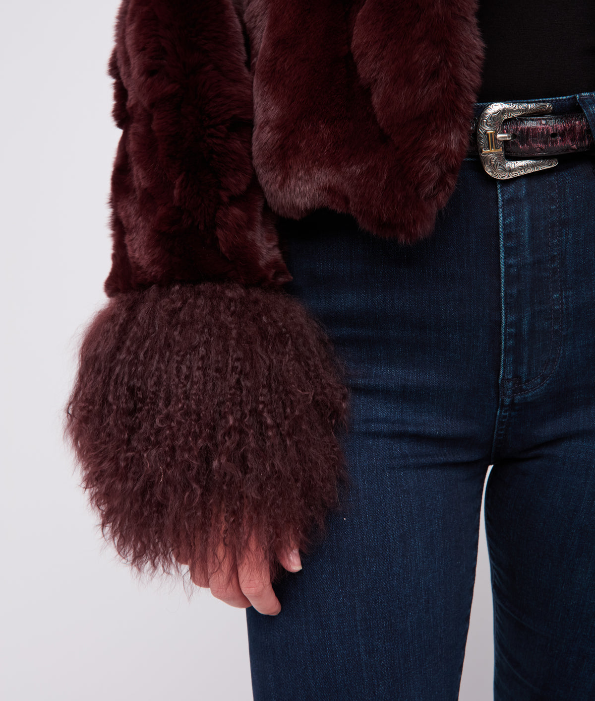 Melbourn Fur Jacket :: Black Cherry 7