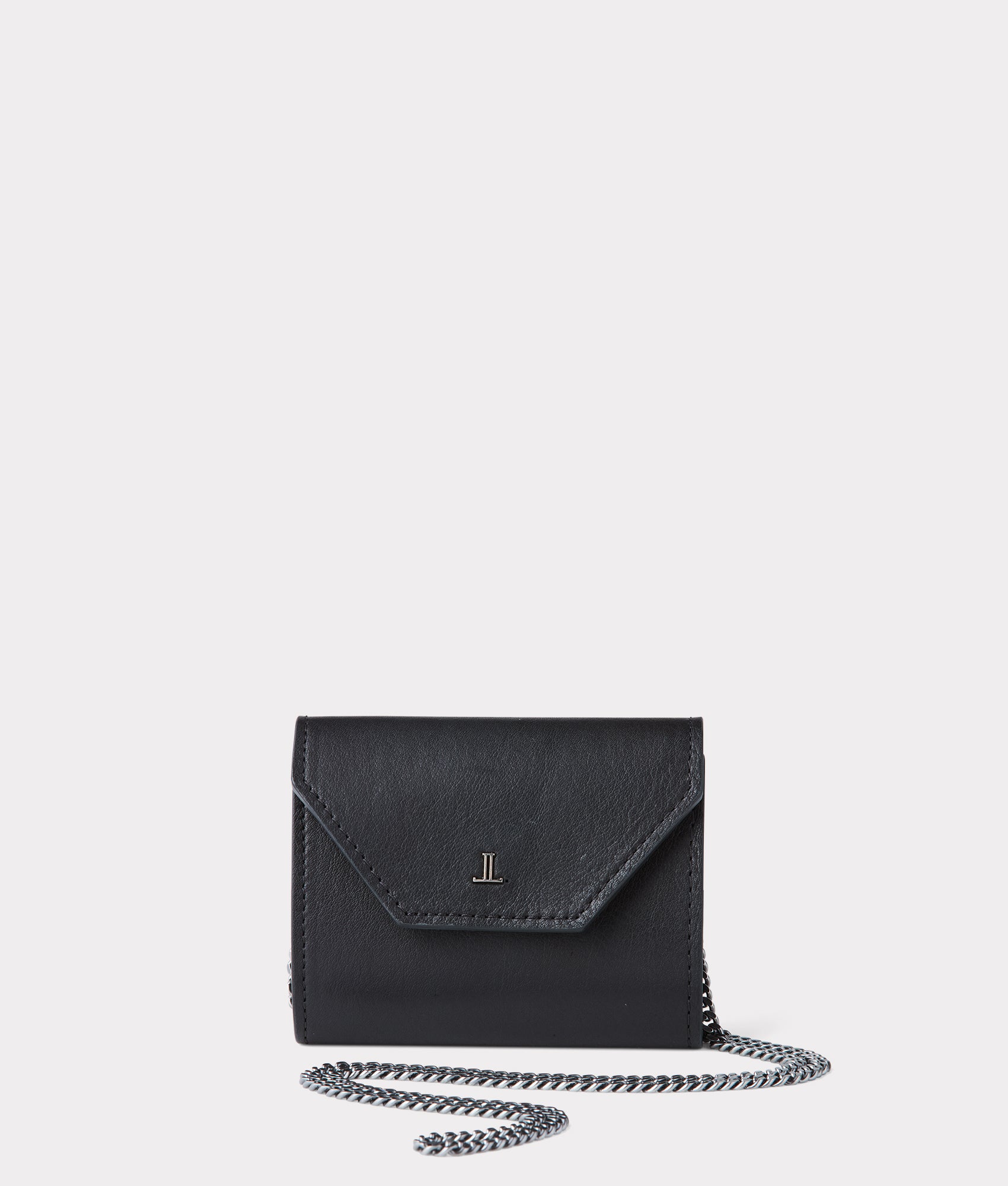Short Wallet On A Chain :: Black
