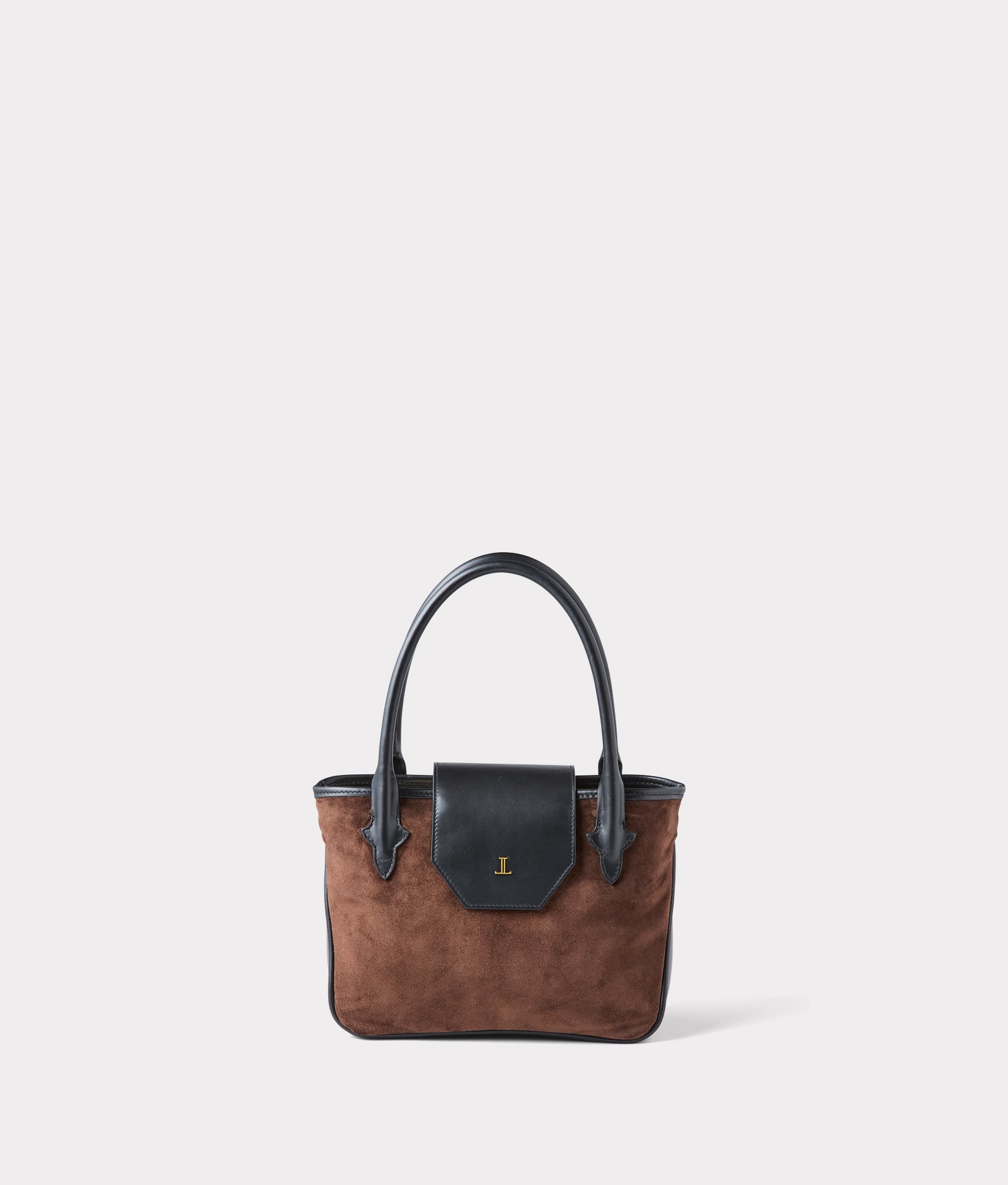 Mini Roma Suede Tote :: Brown