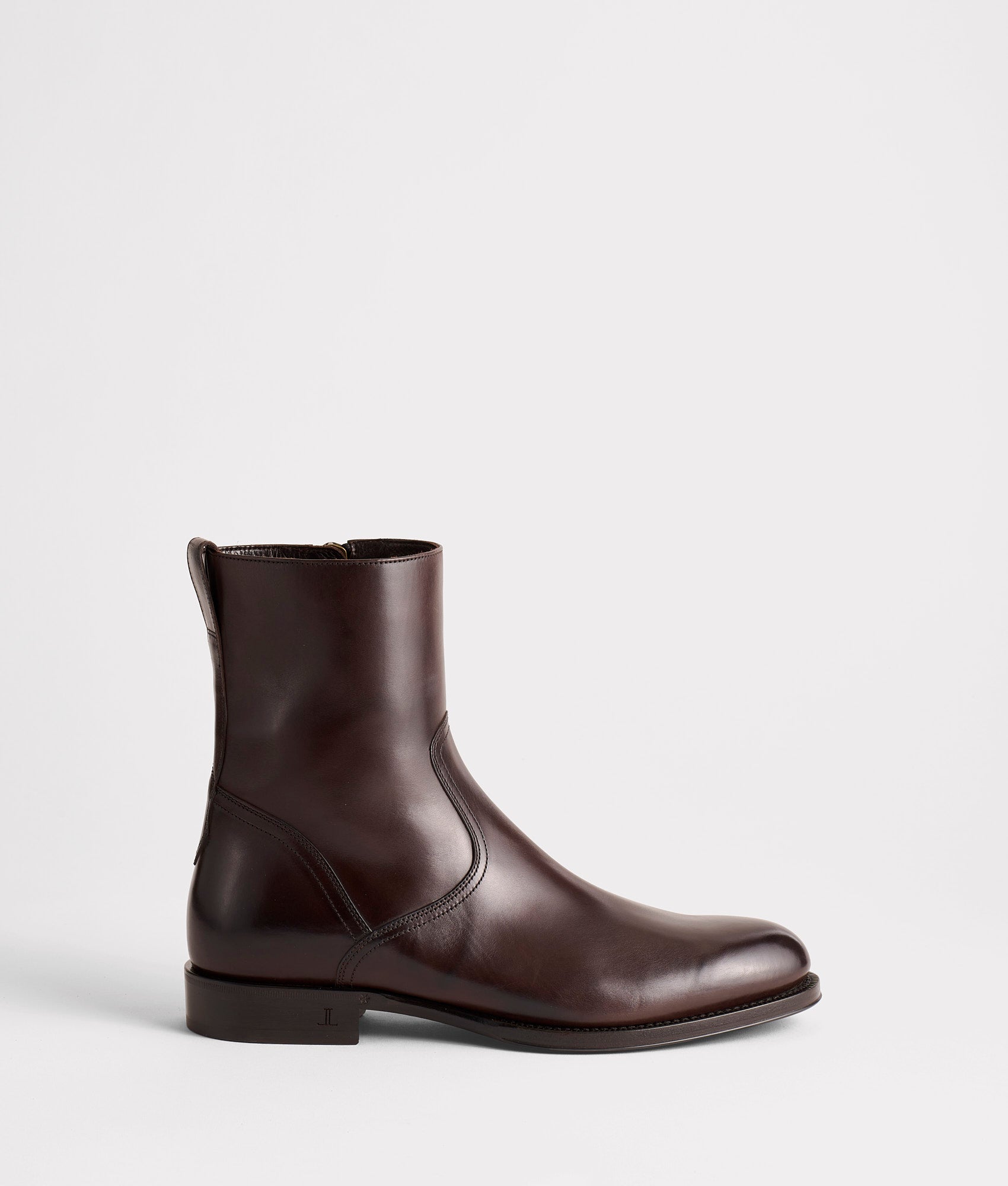 Lucchese Dark Brown Leather Chelsea Boots Lucchese Men main image 3