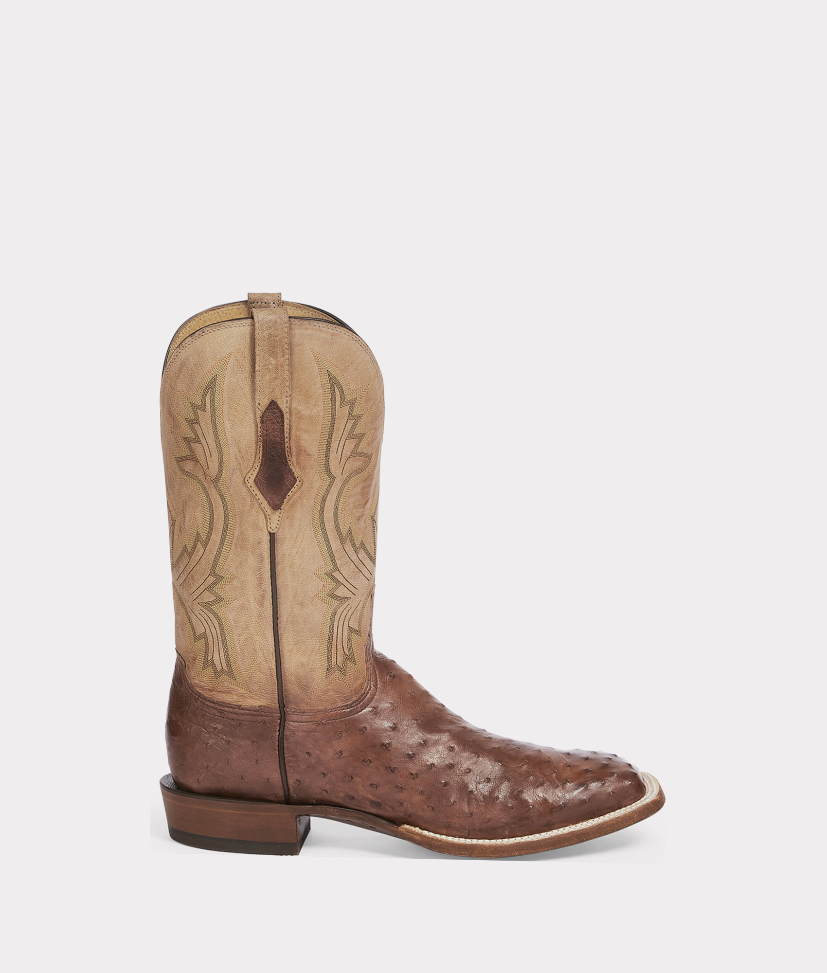 Lucchese full quill ostrich boots square toe online