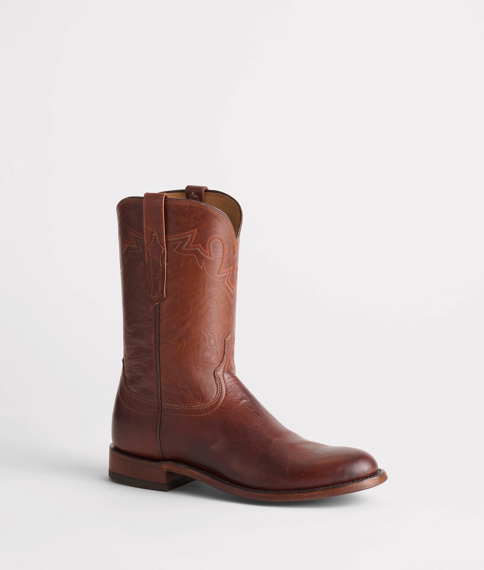 Sunset Roper Boot Tan Ranch Hand Lucchese