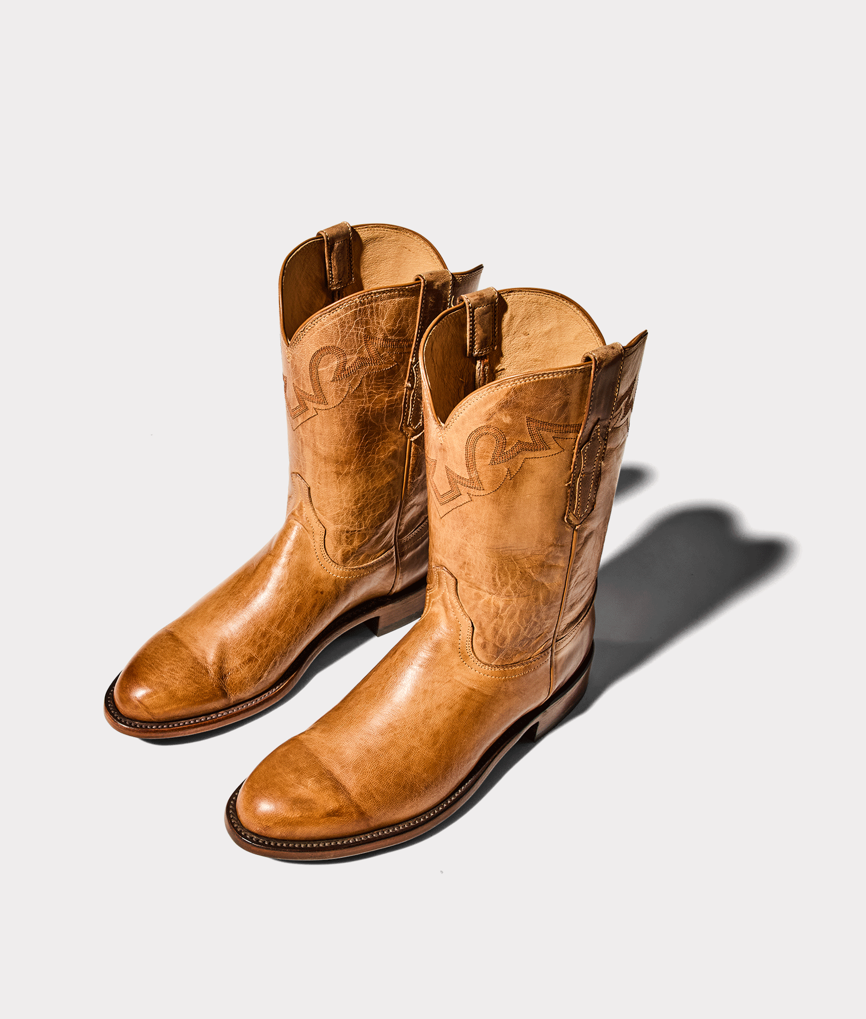 Sunset Roper Boot Tan Goat Lucchese - Main Image
