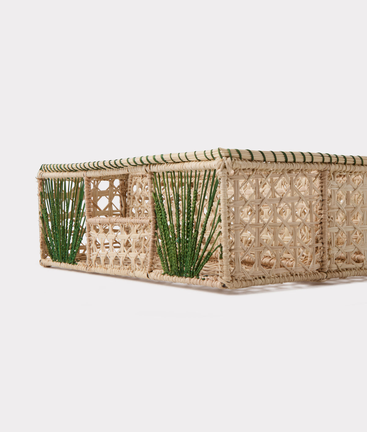 Tucson Saguaro Agave Cutlery Tray :: Green 2