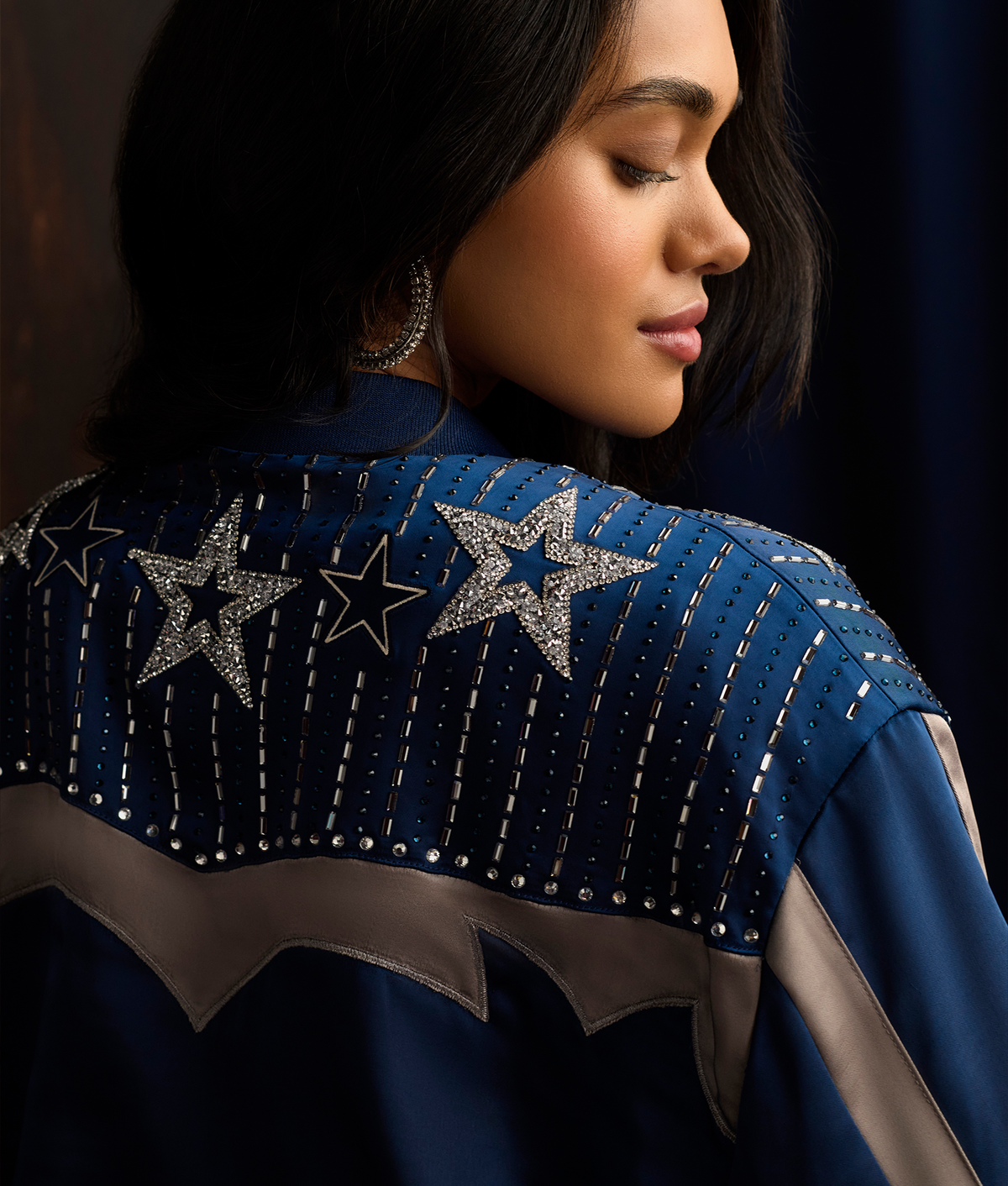 Lucchese x Dallas Cowboys Bomber Jacket :: Blue 8