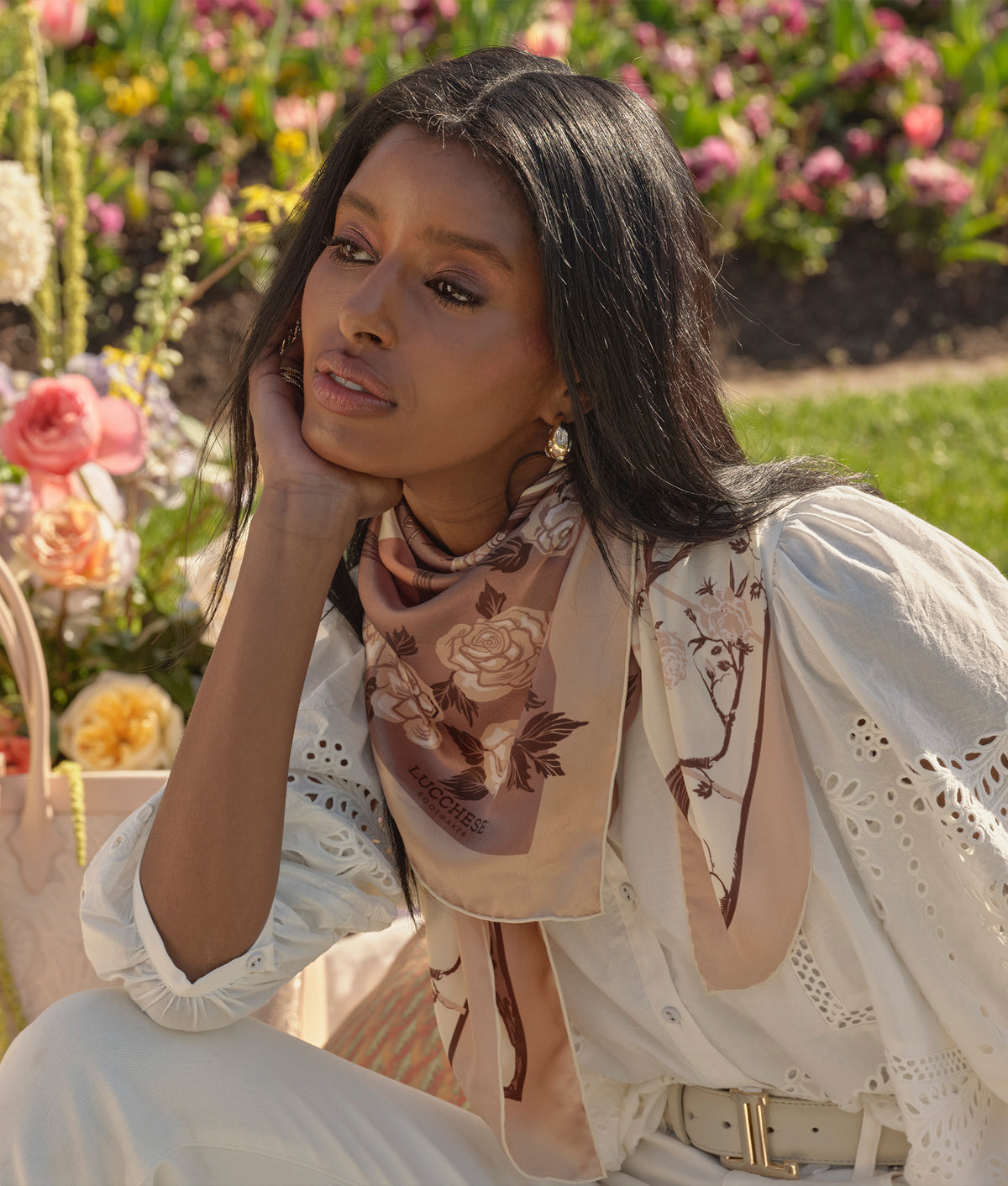 Cavalry Rose Scarf :: Blush 2