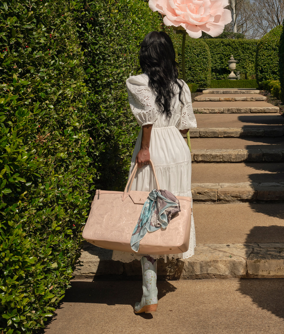 Cavalry Rose Scarf :: Blue 4