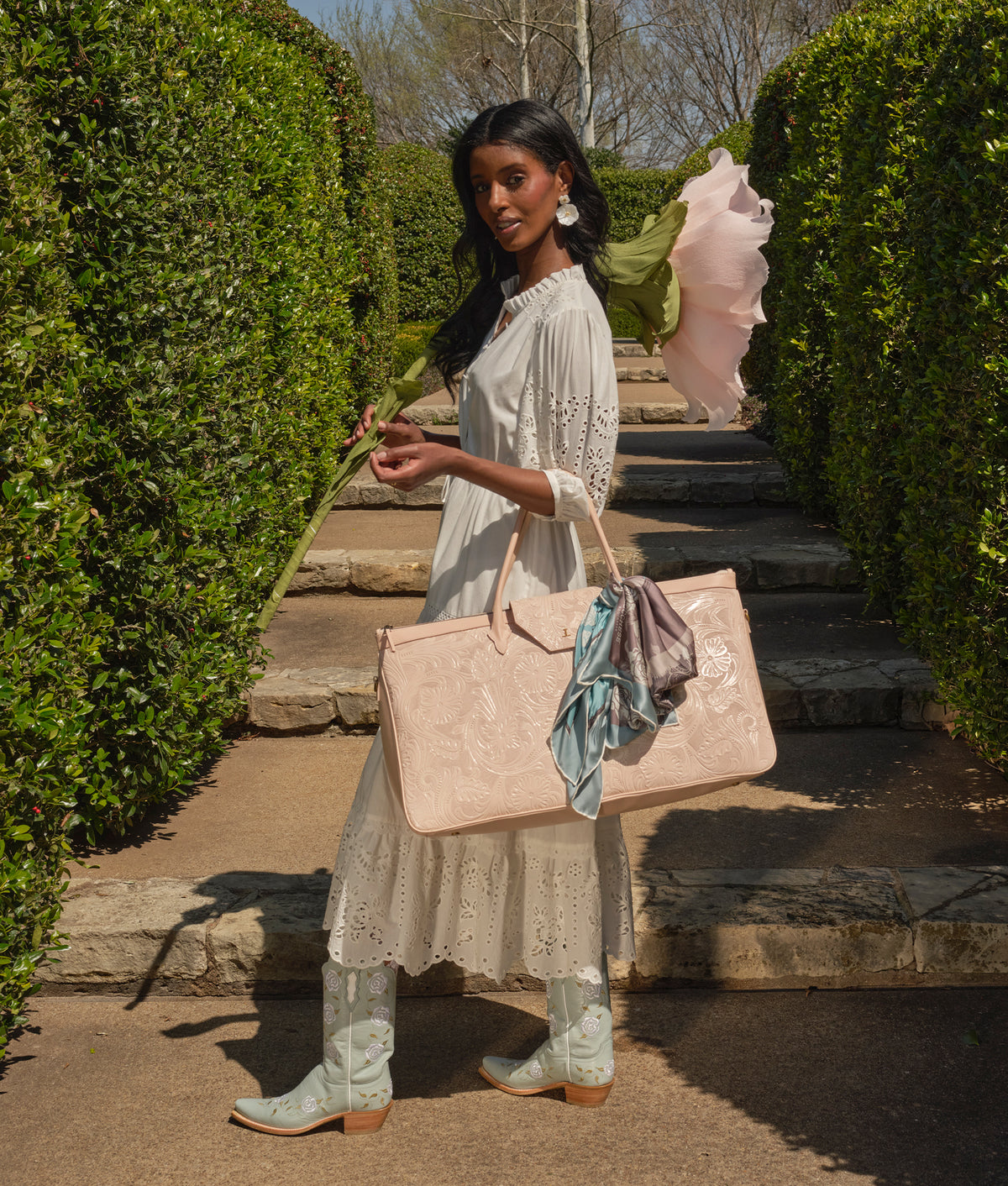 Cavalry Rose Scarf :: Blue 2