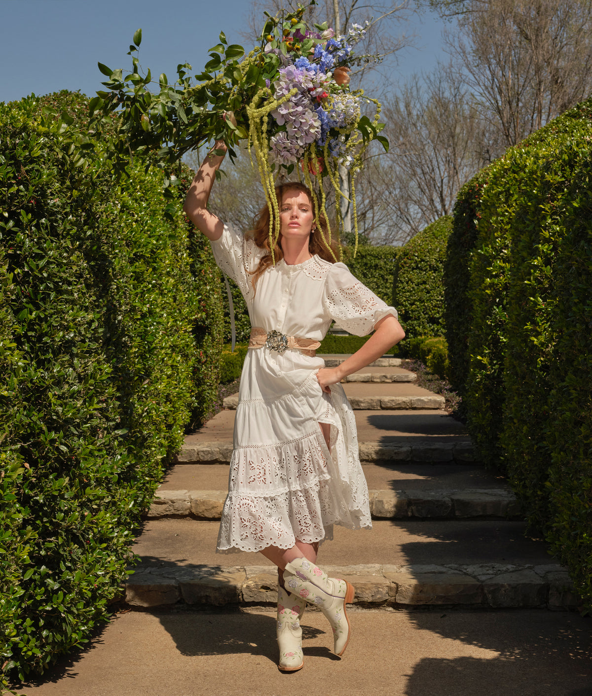 Rose Buckle Belt :: Natural 5