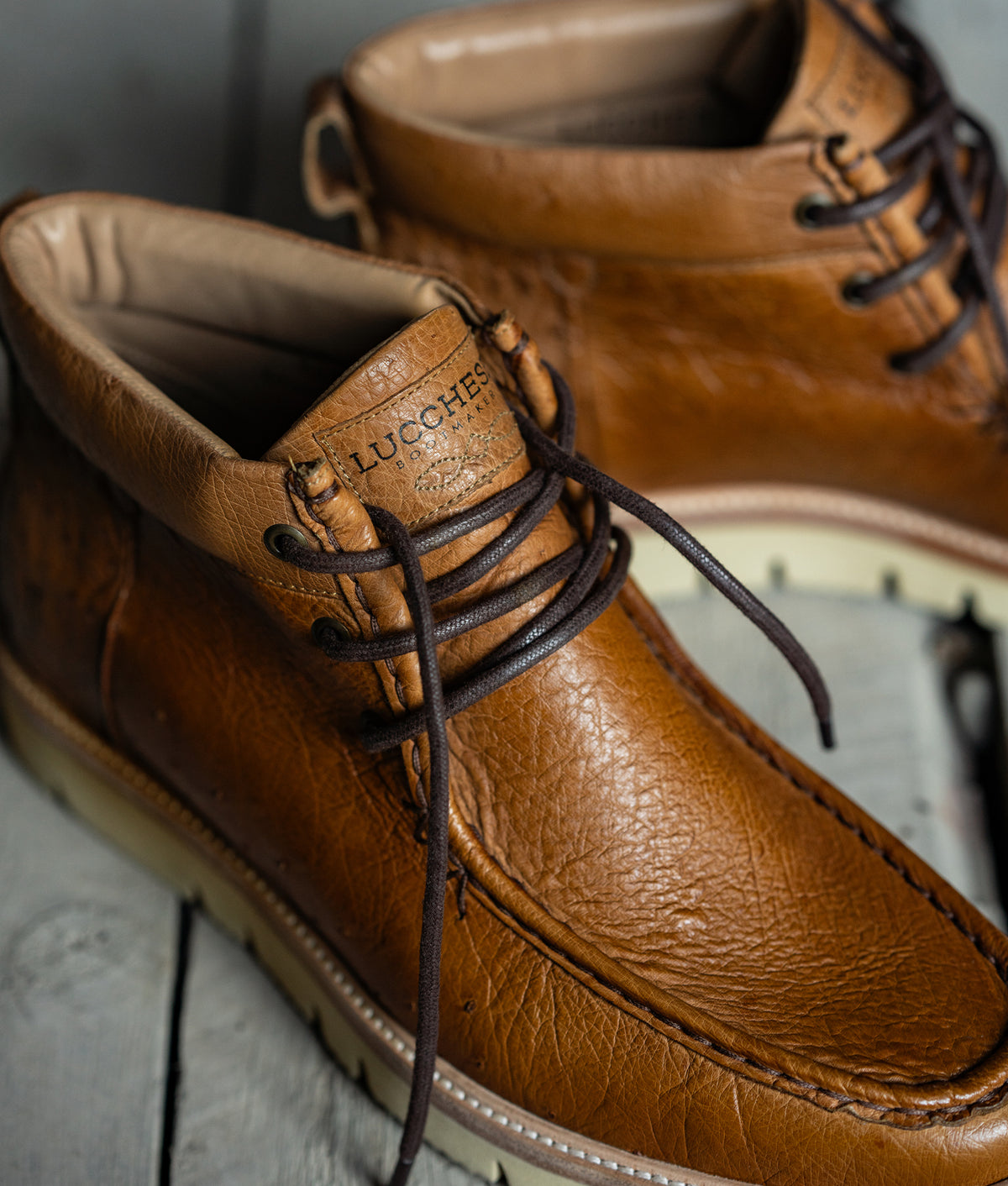 Ridgeline Exotic Chukka Boot :: Barnwood 9