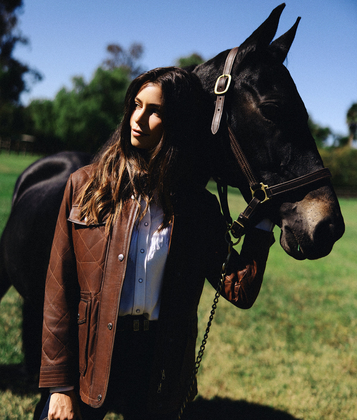 Wasatch Quilted Leather Jacket :: Bourbon 2