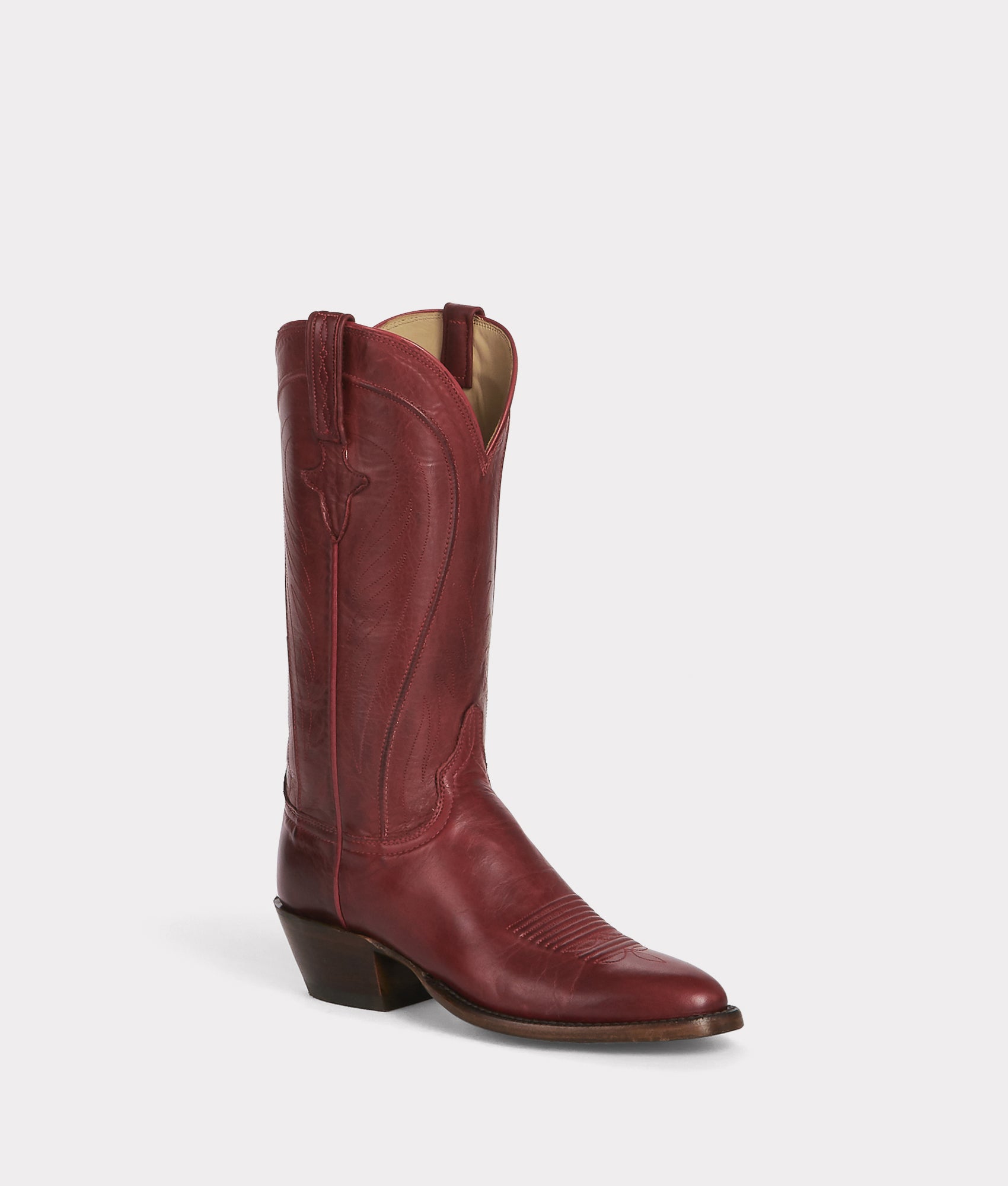 red leather dress boots Leather Chukka Boots- Wine Red by Lethato