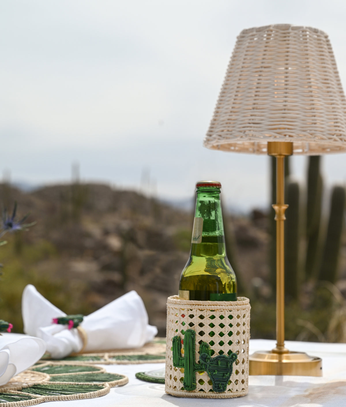 Cacti Glasses With Sleeves - Set Of Four :: Green 3