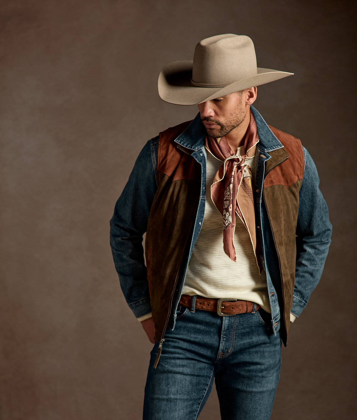 Dylan Waffle Henley :: Ecru 3