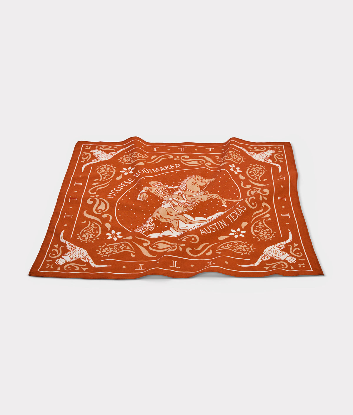 Austin Bronc Bandana :: Burnt Orange 2