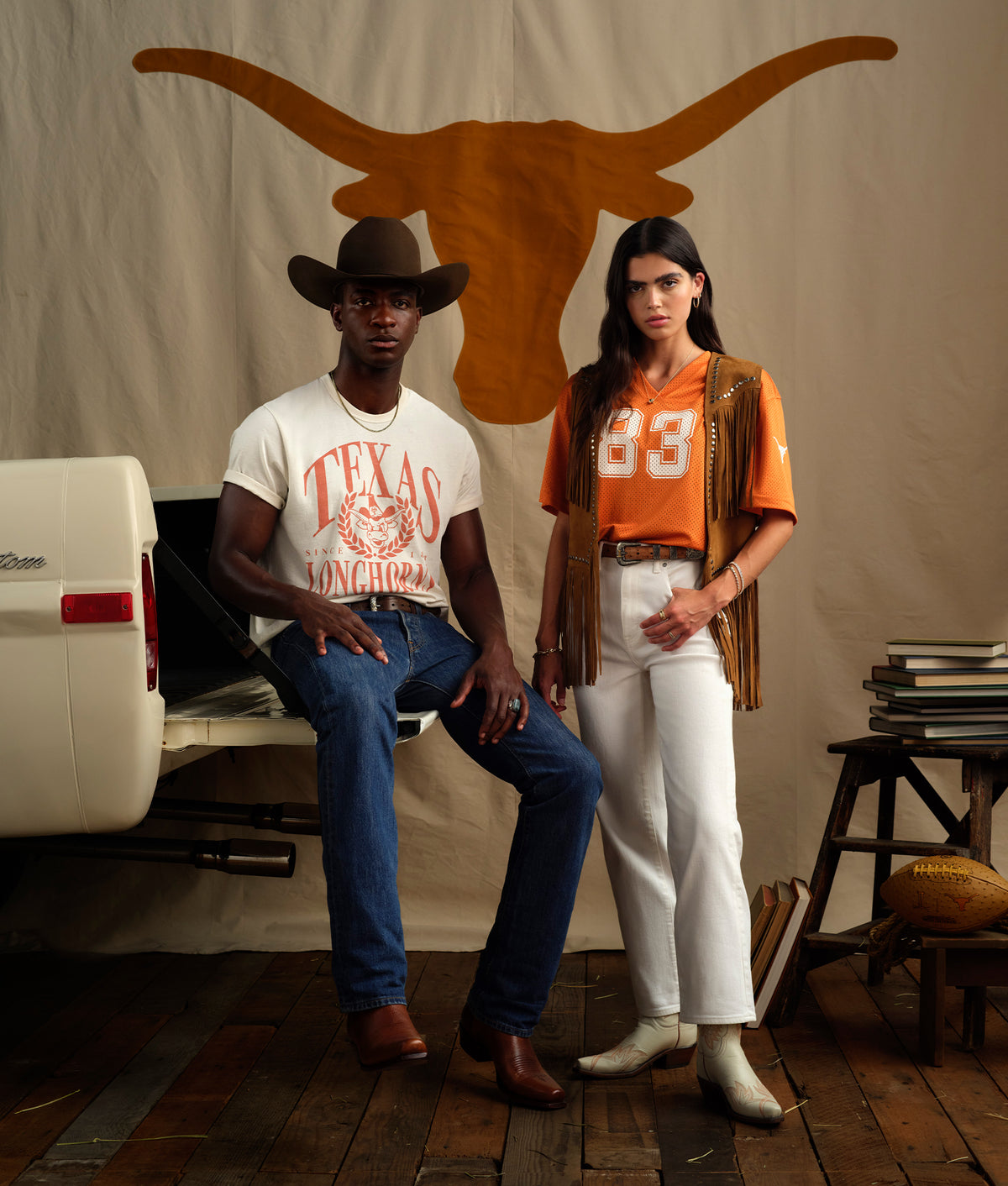 Tilly :: Glitz Cream W/ Burnt Orange Stitching 9