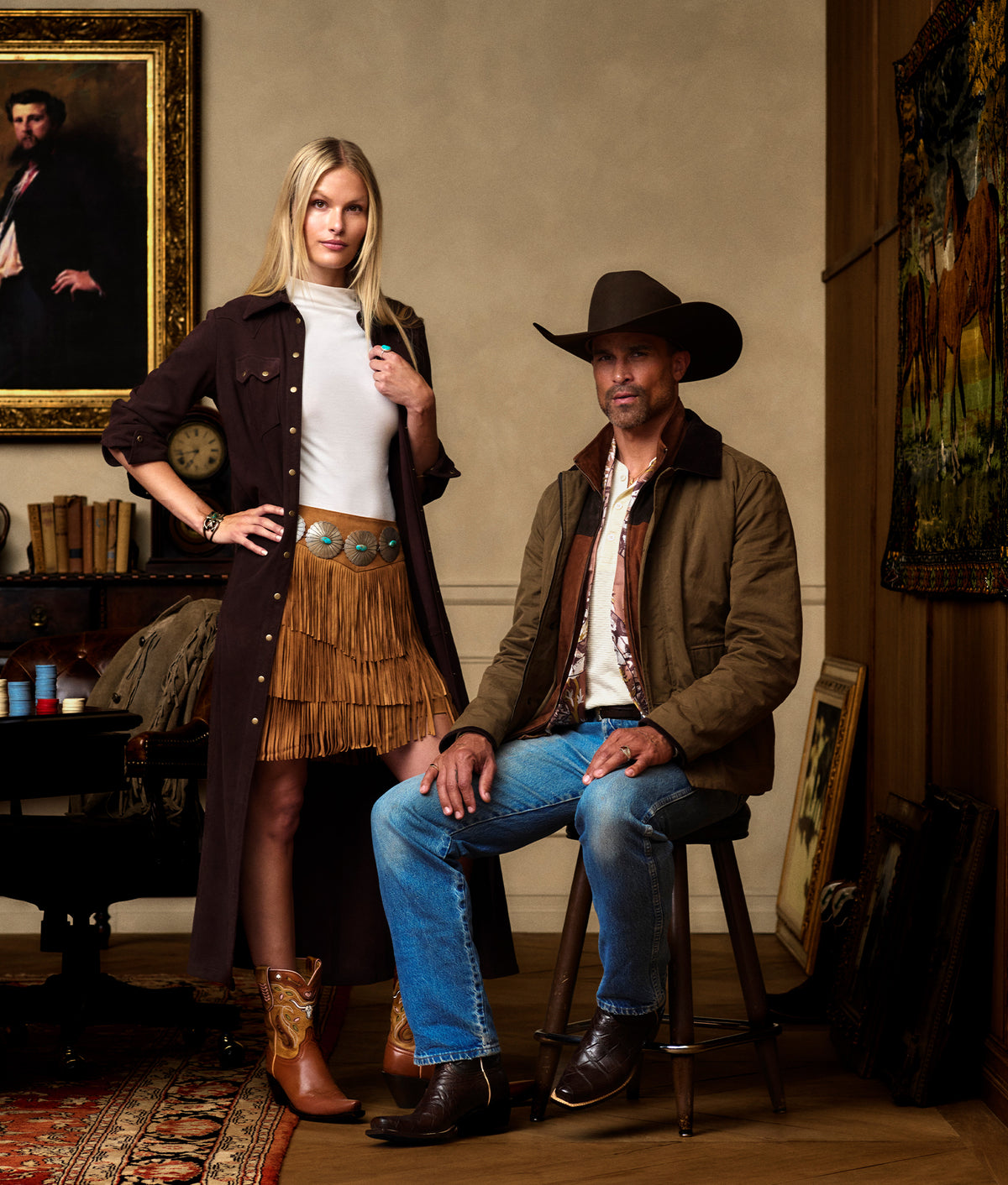 Annabelle Fringe Skirt :: Cinnamon 3