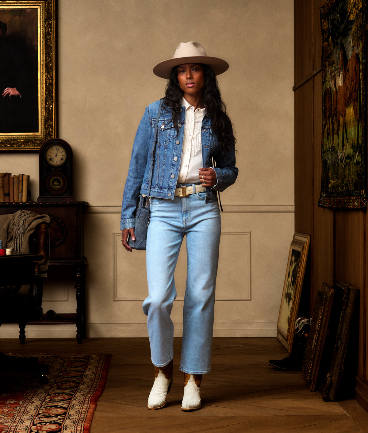 Justine Fringe Denim Jacket :: Blue Roan 2