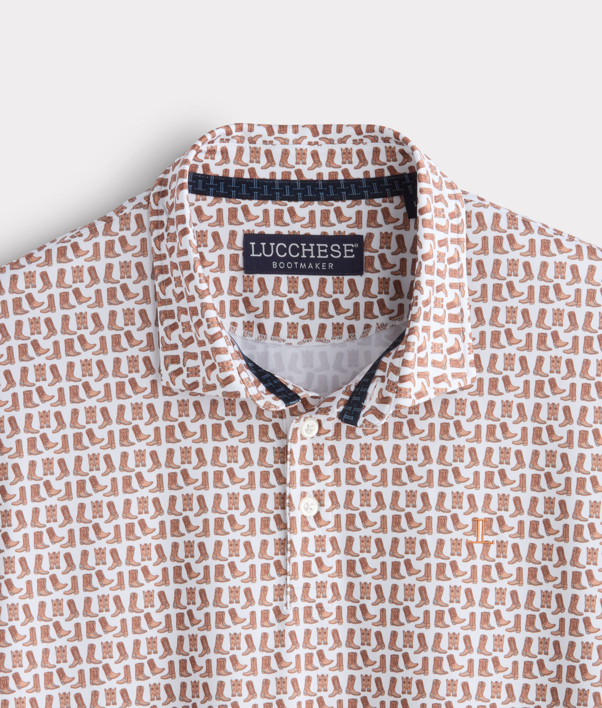 Lucchese Golf Polo :: Barnwood 6