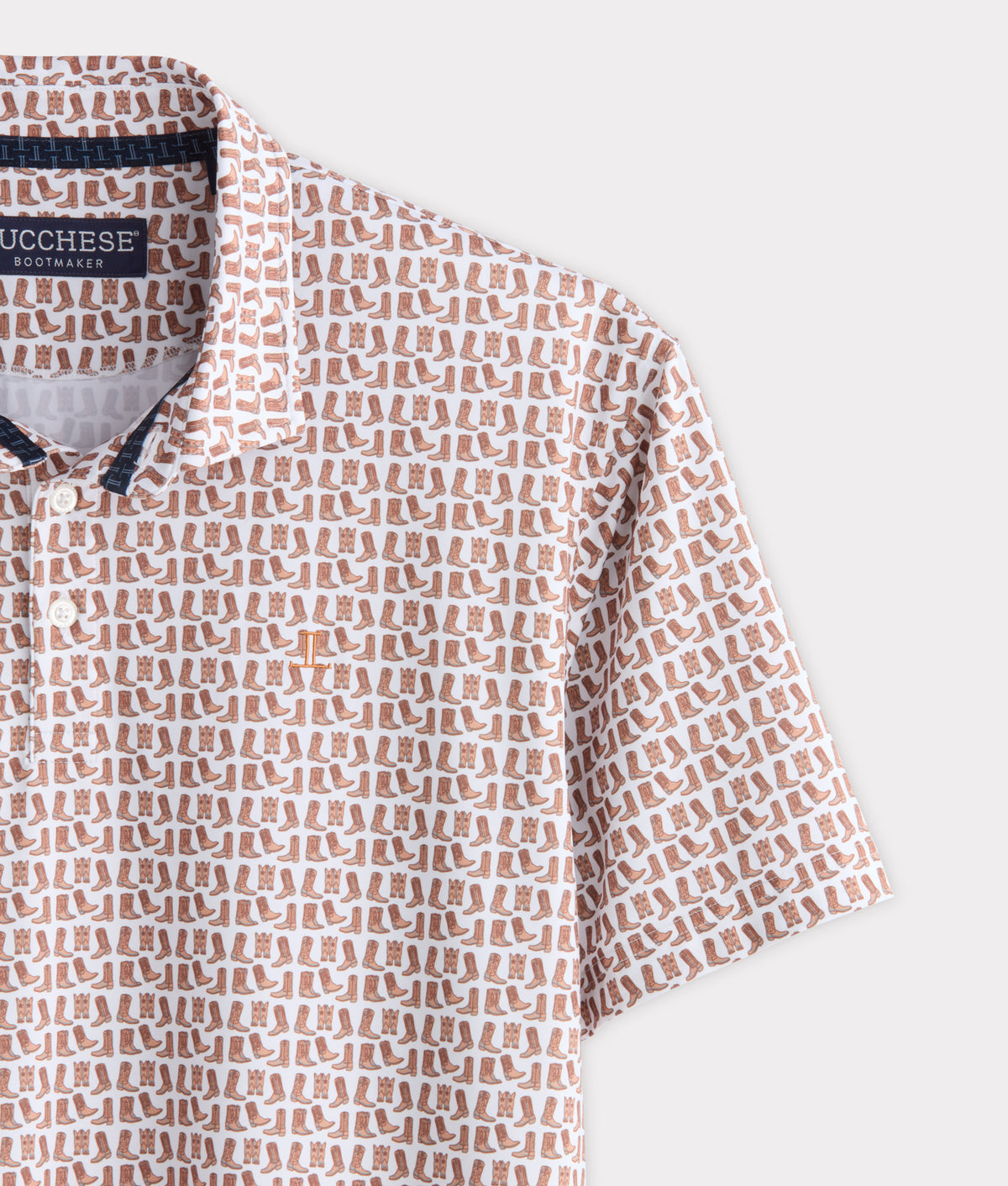 Lucchese Golf Polo :: Barnwood 5