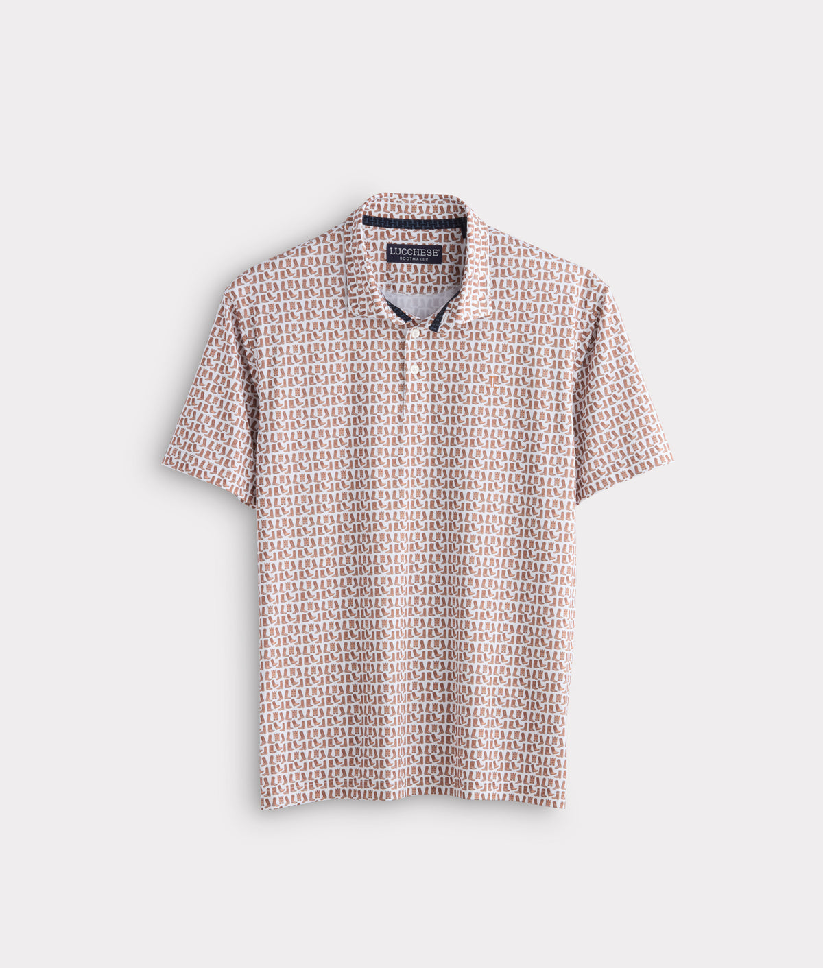 Lucchese Golf Polo :: Barnwood 1