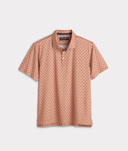 Lucchese Golf Polo :: Rust