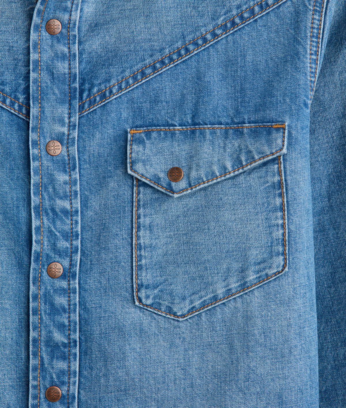 Jordy Denim Shirt :: Small Town Blue 6
